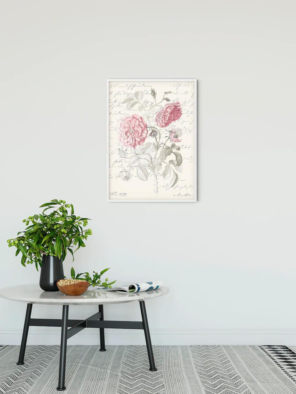 Komar Poster "Poème Rose", (1 St.), Kinderzimmer, Schlafzimmer, Wohnzimmer günstig online kaufen