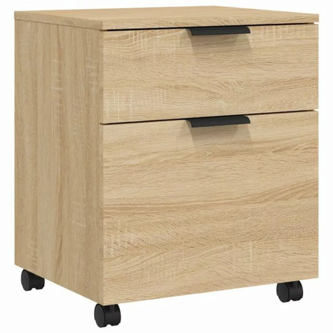 vidaXL Aktenschrank Mobiler Aktenschrank mit Rollen Sonoma-Eiche 45x38x54 c günstig online kaufen