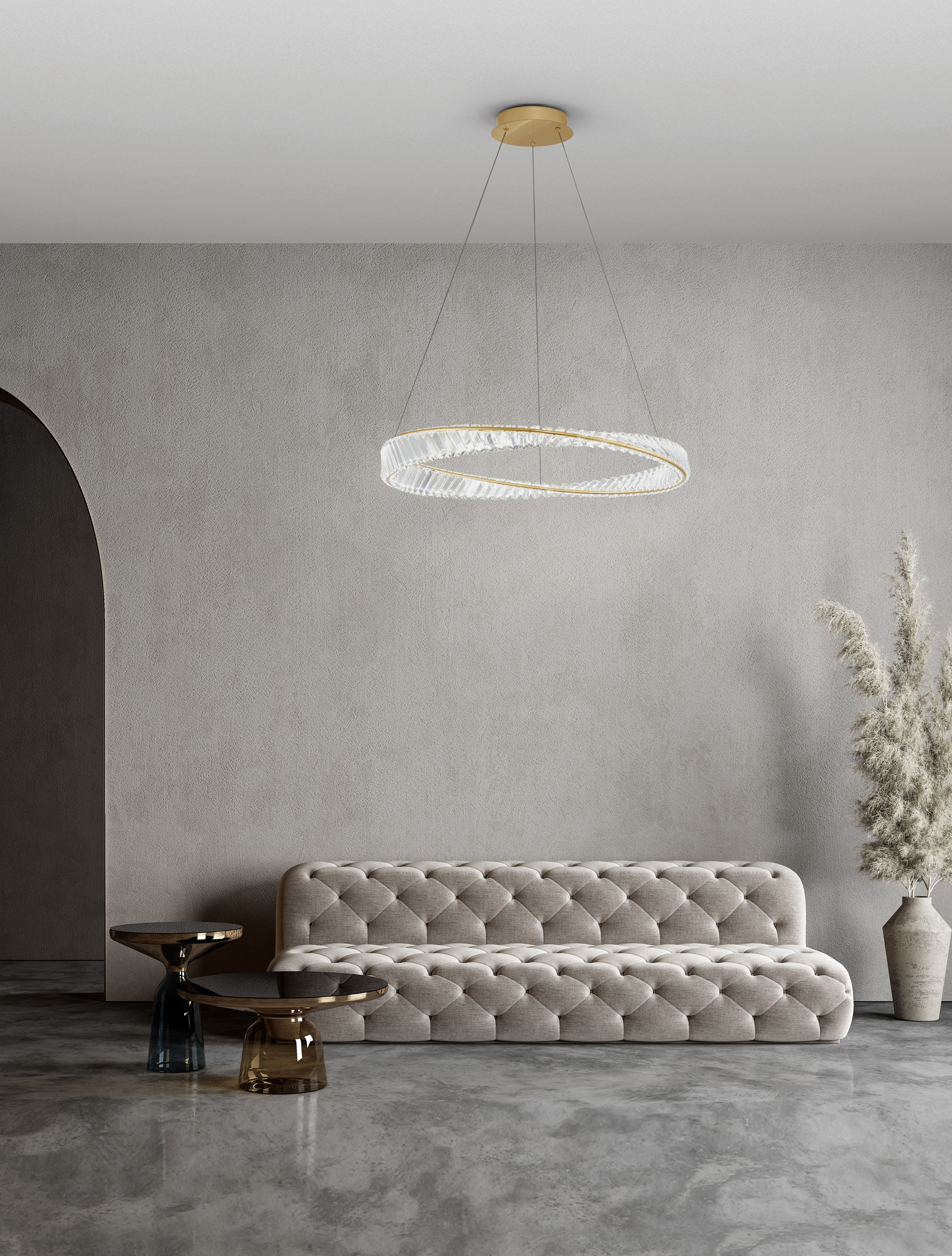 Nova Luce LED-Hängeleuchte »AURELIA«, 1 flammig, Leuchtmittel LED-Modul   L günstig online kaufen