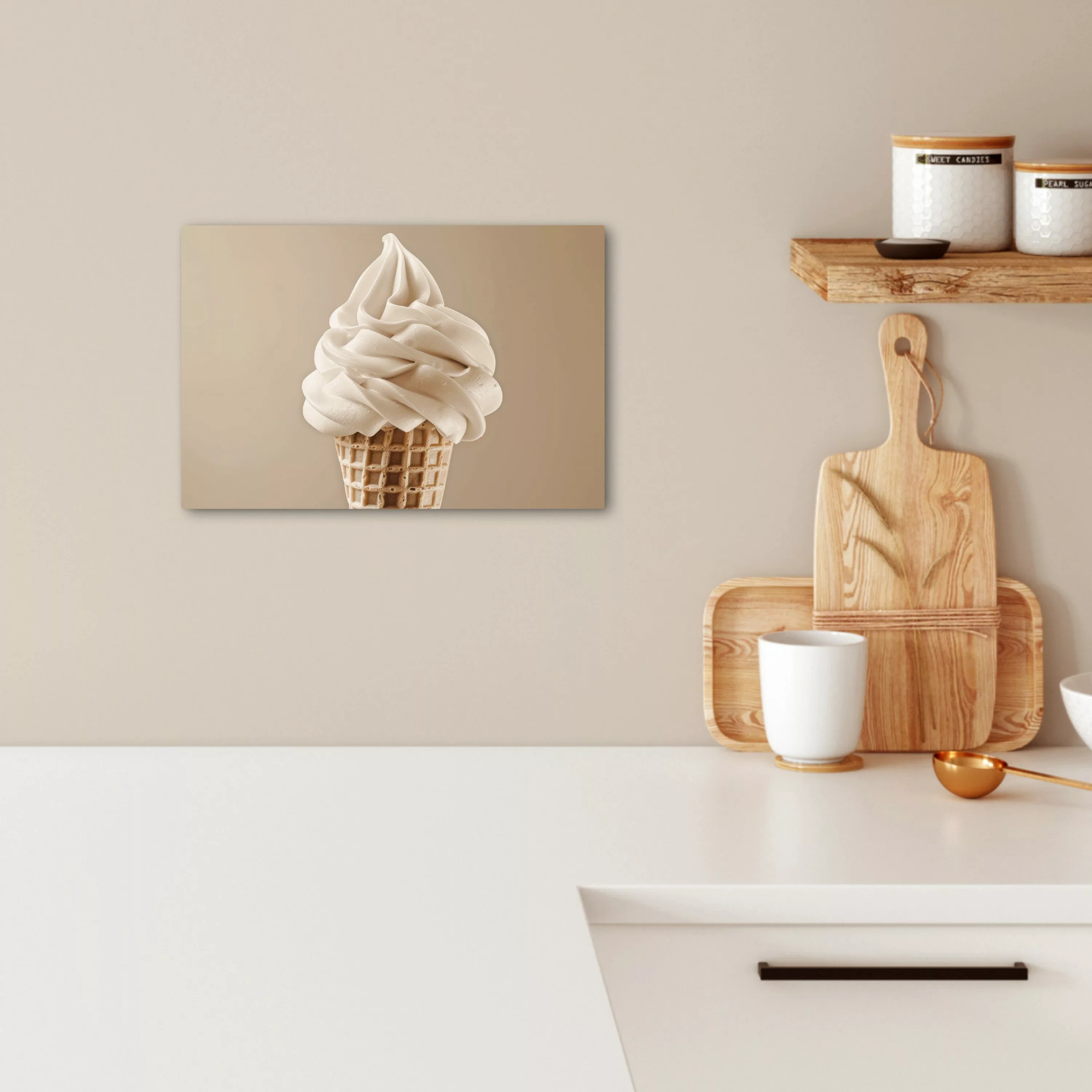 OneMillionCanvasses® Leinwandbild Eiscreme - Softeis - günstig online kaufen