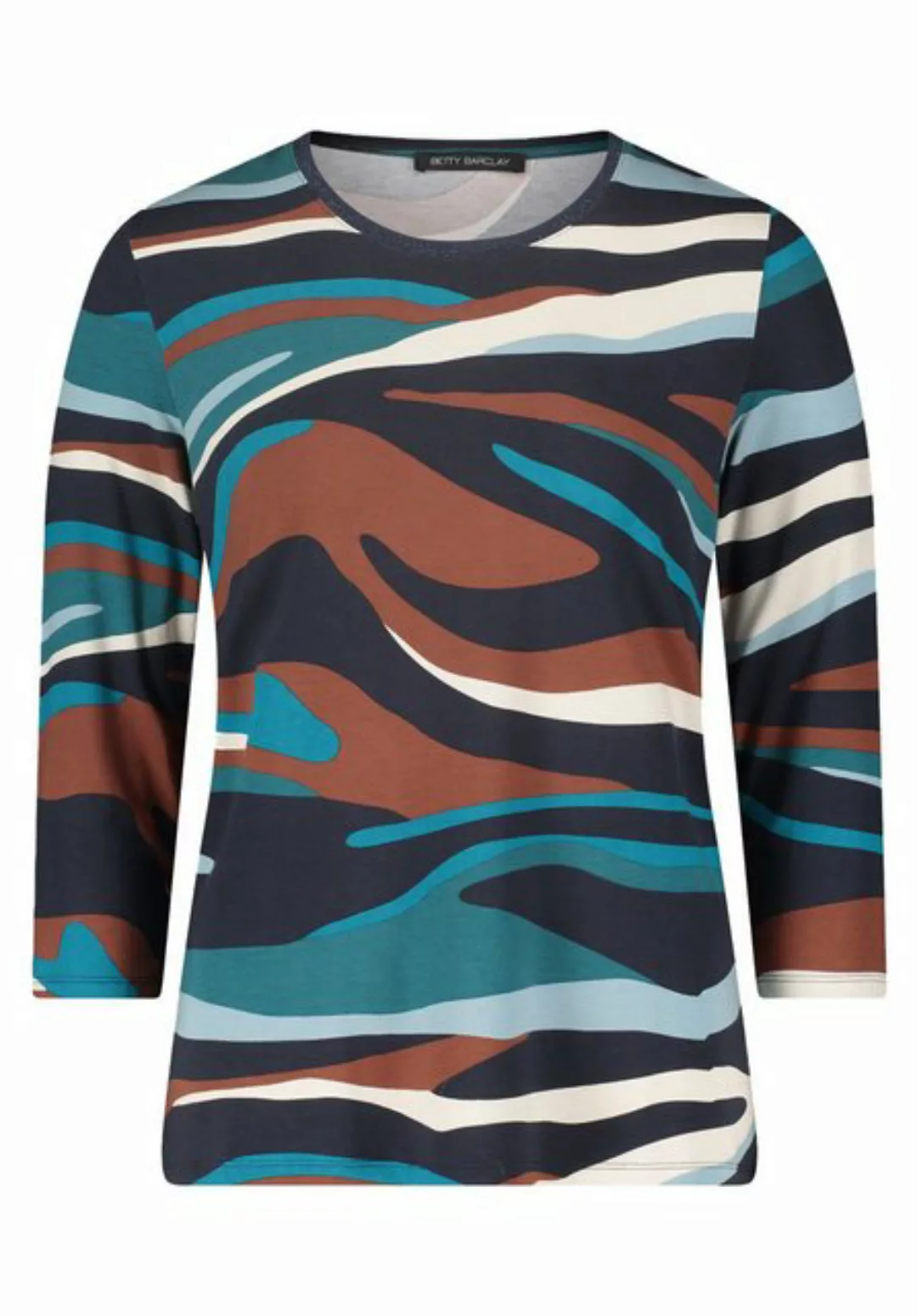 Betty Barclay T-Shirt Shirt Kurz 3/4 Arm, Dark Blue/Petrol günstig online kaufen