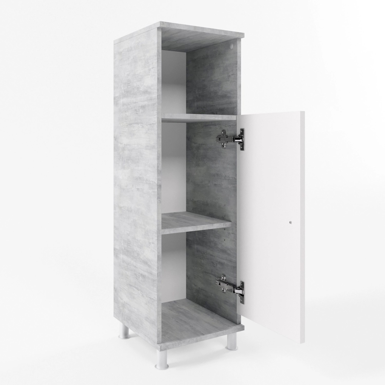 Vicco Midischrank Fynn, Weiß/Beton, 30 x günstig online kaufen