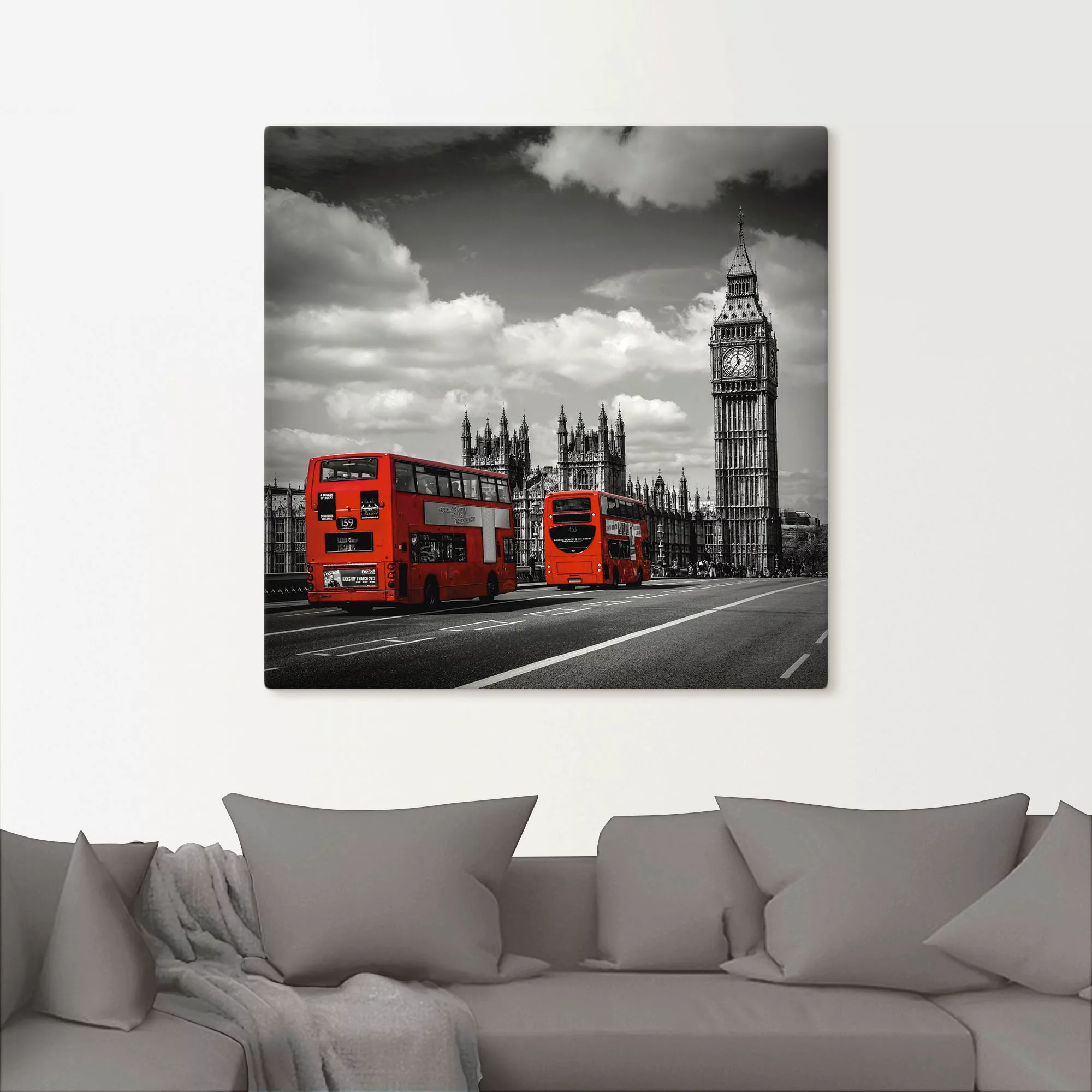 Artland Wandbild »Typisch London«, London, (1 St.), als Leinwandbild, Poste günstig online kaufen