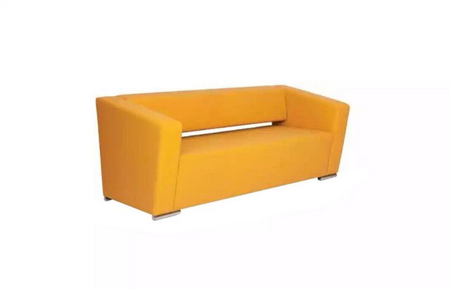 JVmoebel Sofa Oranger Dreisitzer Büromöbel Arbeitszimmer Couch Luxus Textil günstig online kaufen