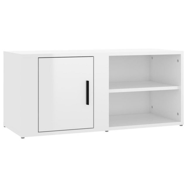 vidaXL TV-Schrank TV-Schrank Hochglanz-Weiß 80x31,5x36 cm Spanplatte TV-Low günstig online kaufen