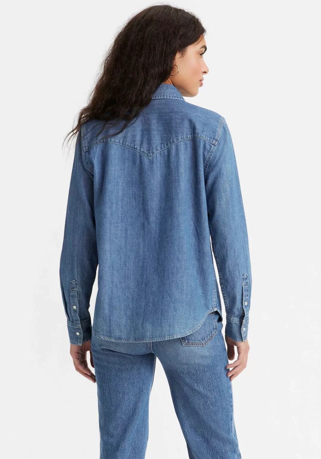 Levi's® Jeansbluse ESSENTIAL WESTERN mit Brusttaschen mit Druckknöpfen günstig online kaufen