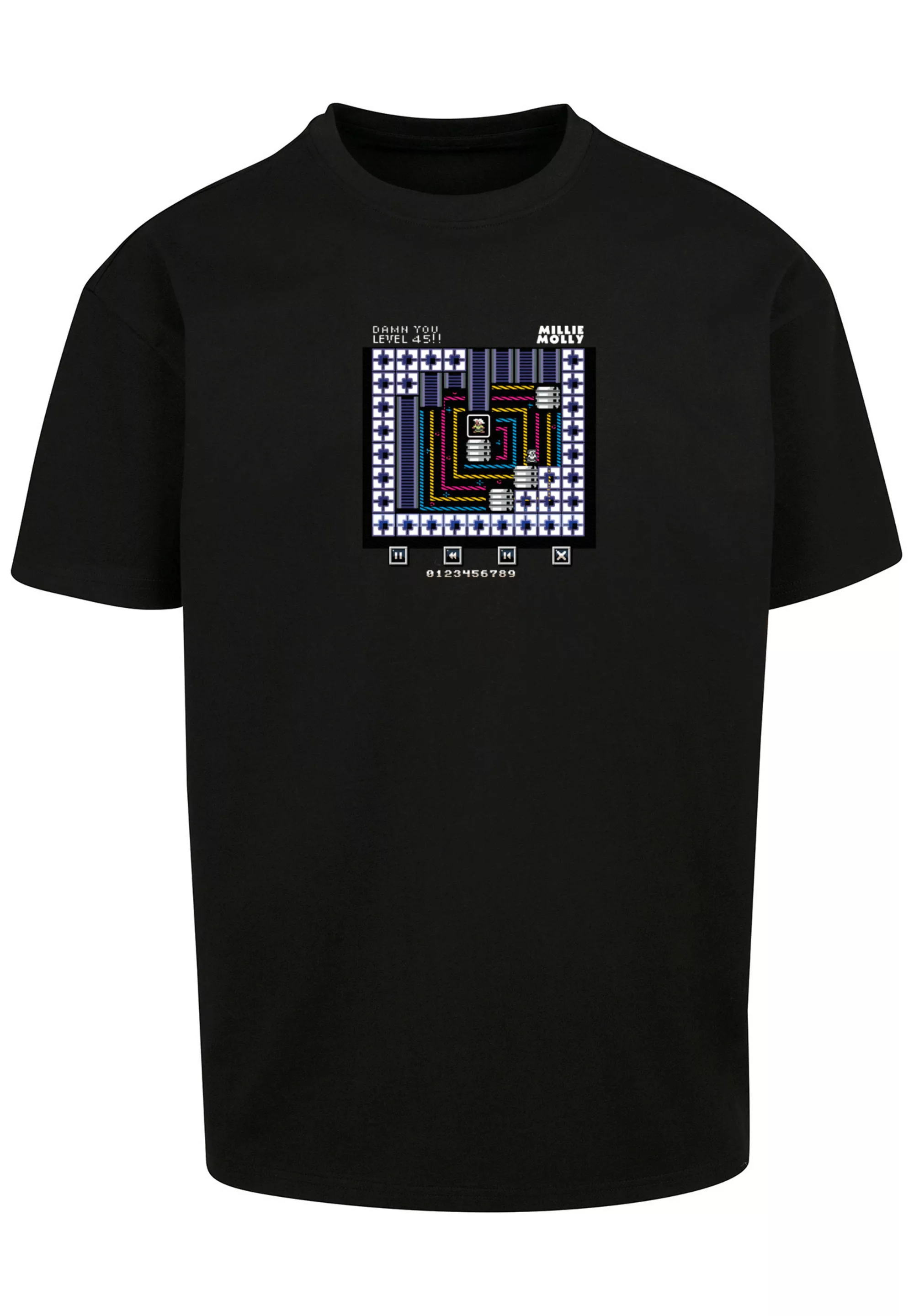 F4NT4STIC T-Shirt "Level 45 Millie Mollie C64 Retro Gaming", Print günstig online kaufen