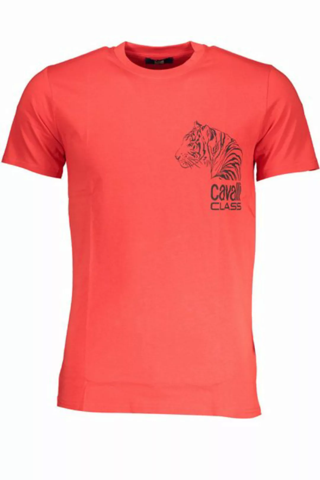 Cavalli Class T-Shirt Stylisches rotes Herren T-Shirt mit Rundhals und günstig online kaufen