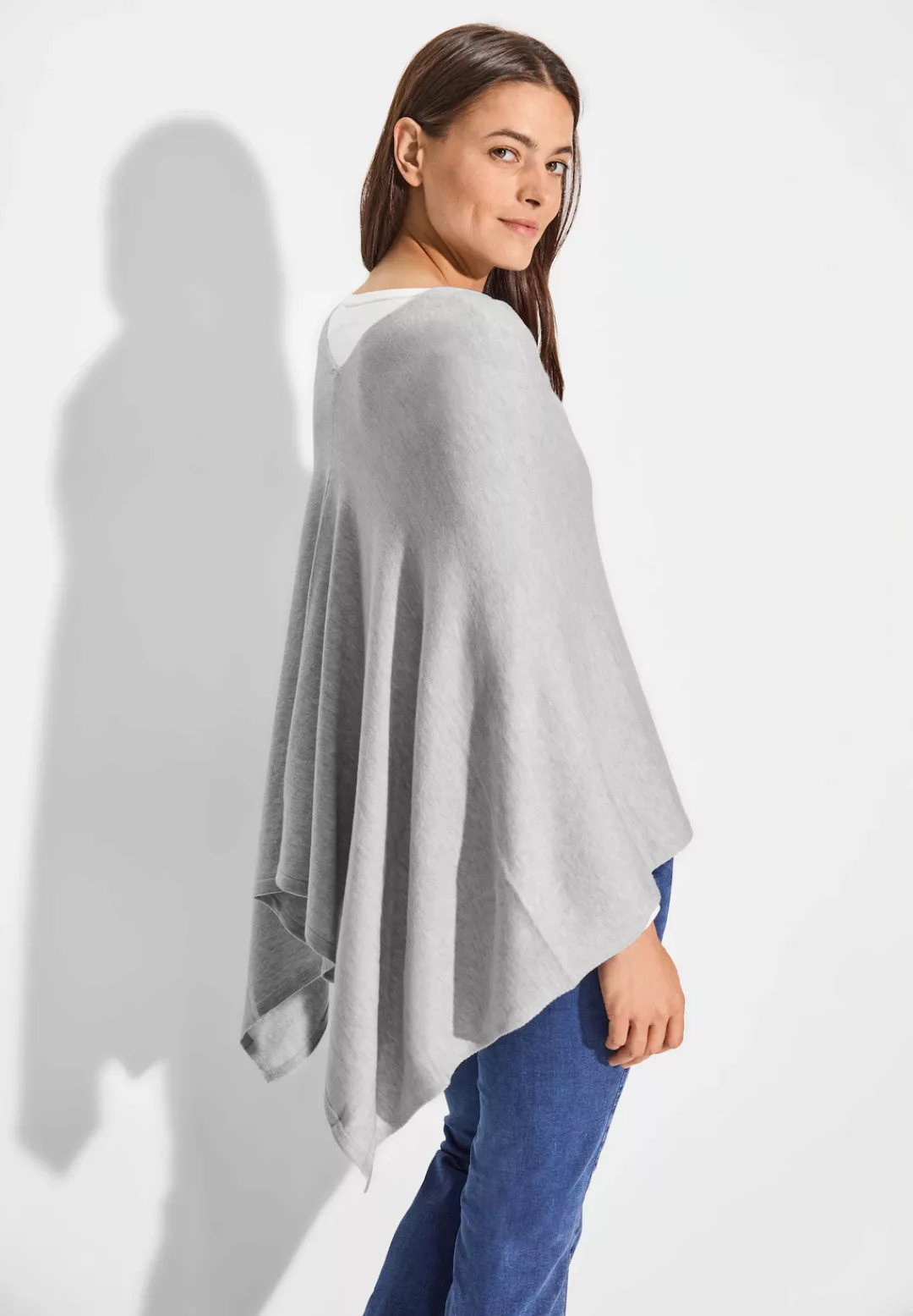 Cecil Strickponcho, aus softem Materialmix günstig online kaufen