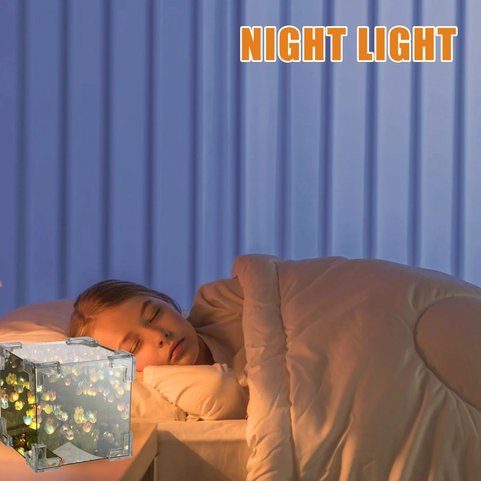 BlingBin LED Nachtlicht DIY Tulpenwürfel Spiegel günstig online kaufen