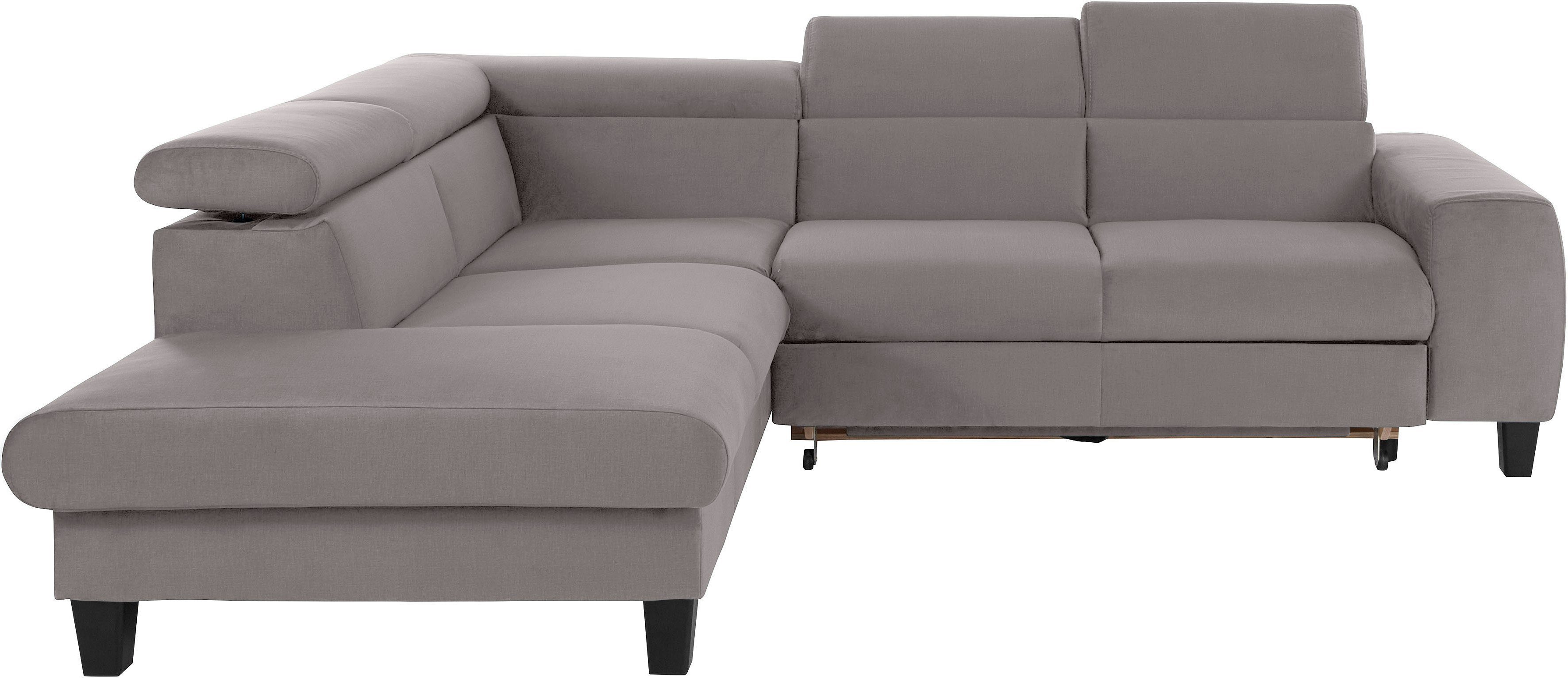 COTTA Ecksofa "Morven L-Form mit Kopfteilverstellung", wahlweise mit Bettfu günstig online kaufen