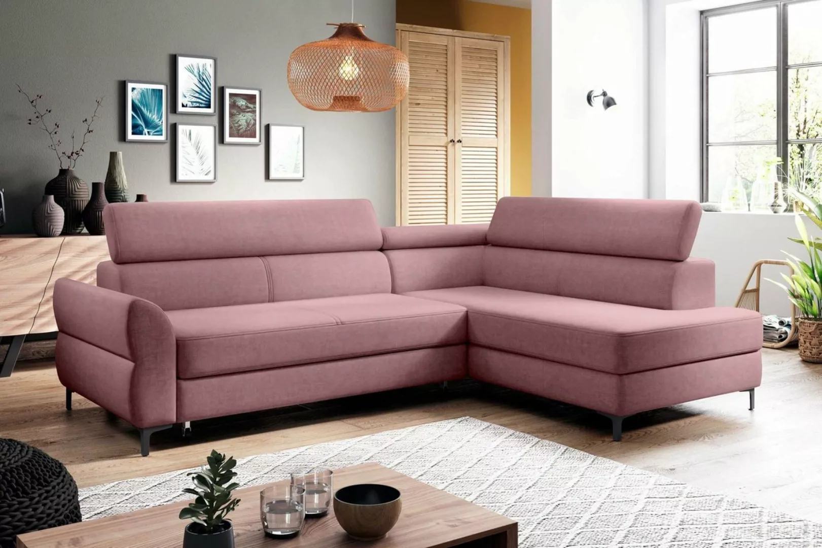 Stylefy Ecksofa Stylefy Parker Ecksofa, L-Form, Eckcouch, Kopfteilverstellu günstig online kaufen