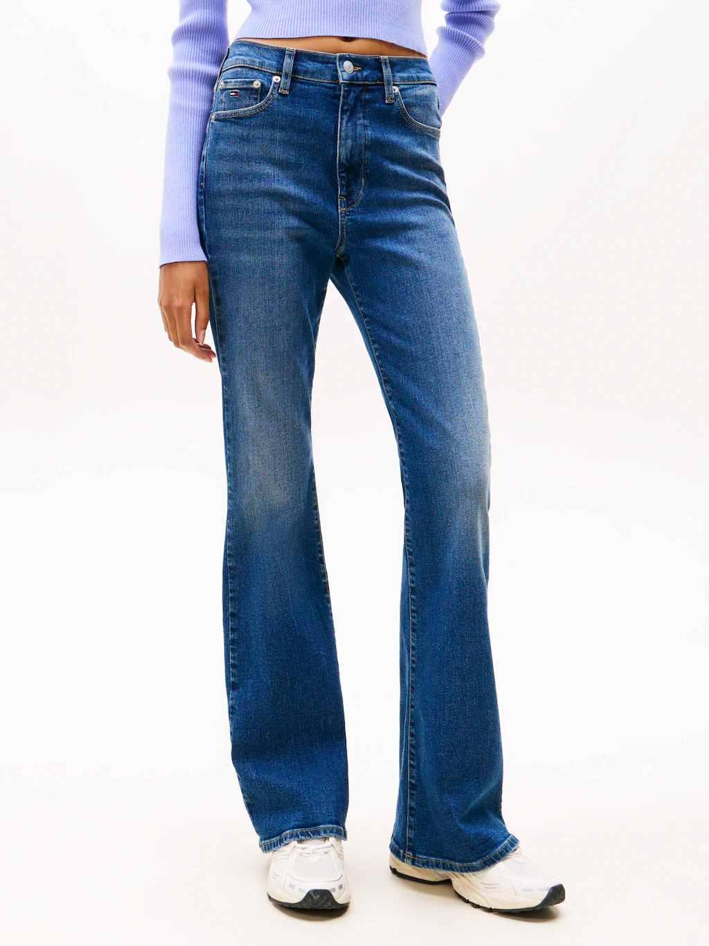 Tommy Jeans Bootcut-Jeans "SYLVIA HGH FLR BI0252", in ausgestellter Form günstig online kaufen