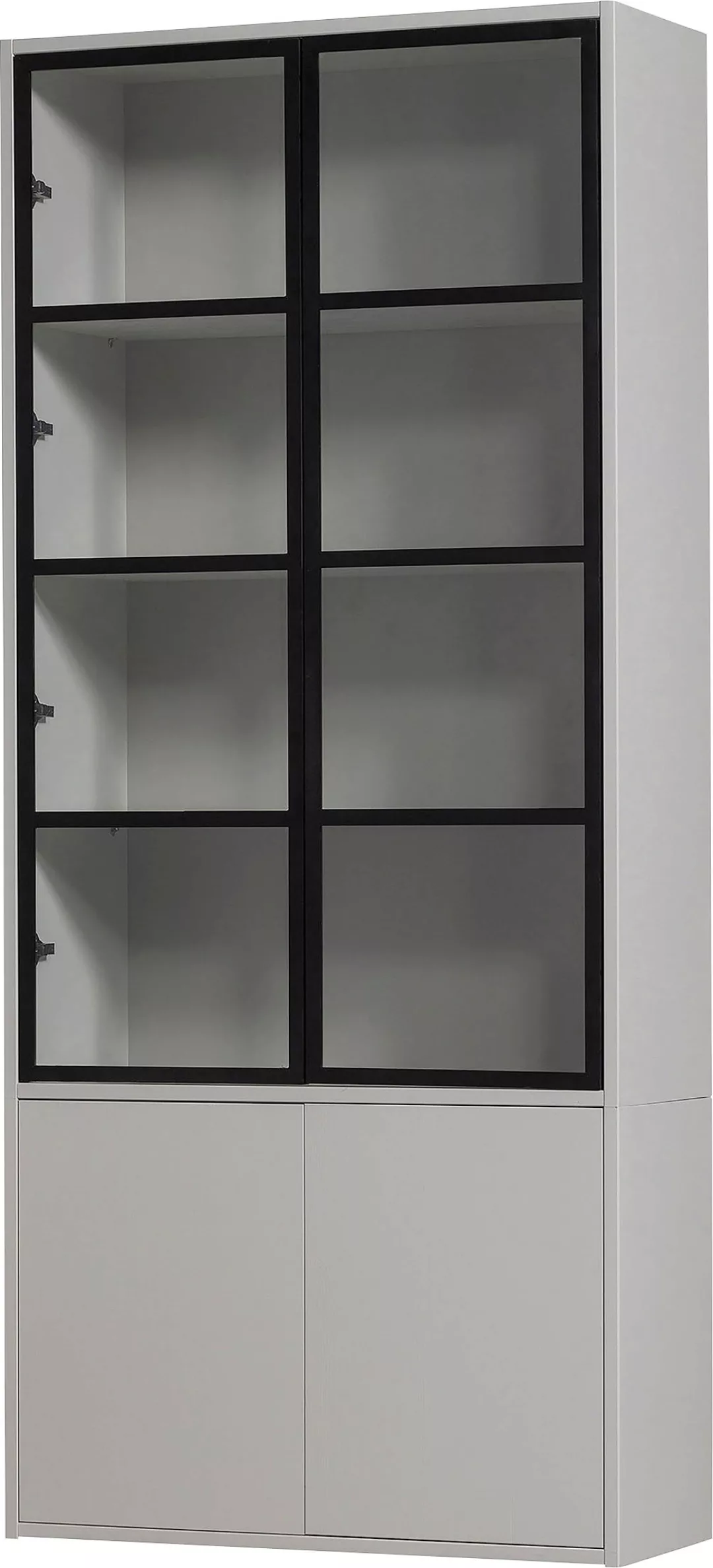 WOOOD Vitrine "Basic", mit vier Türen, Breite 101 cm günstig online kaufen