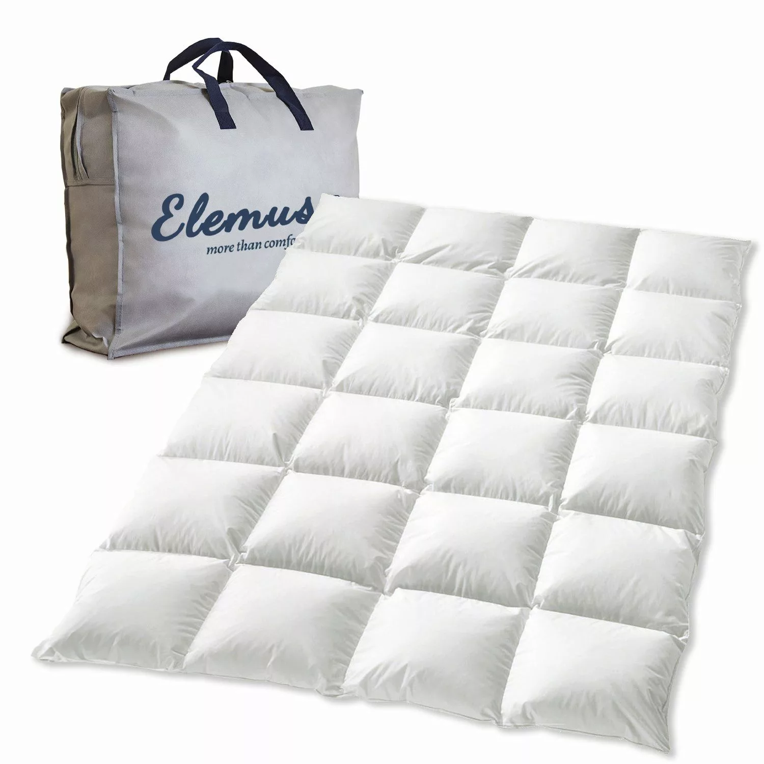 Elemuse Federbettdecke Daunendecke Bettdecke Nature 135x200cm, günstig online kaufen