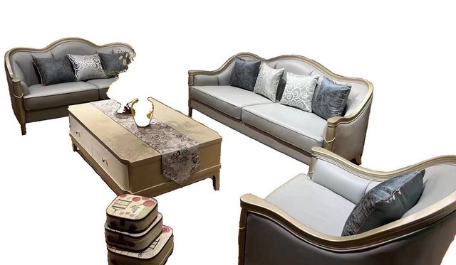 JVmoebel Sofa Sofagarnitur 3+2+1 Sitz Set Design Couch Sofa, Made in Europa günstig online kaufen