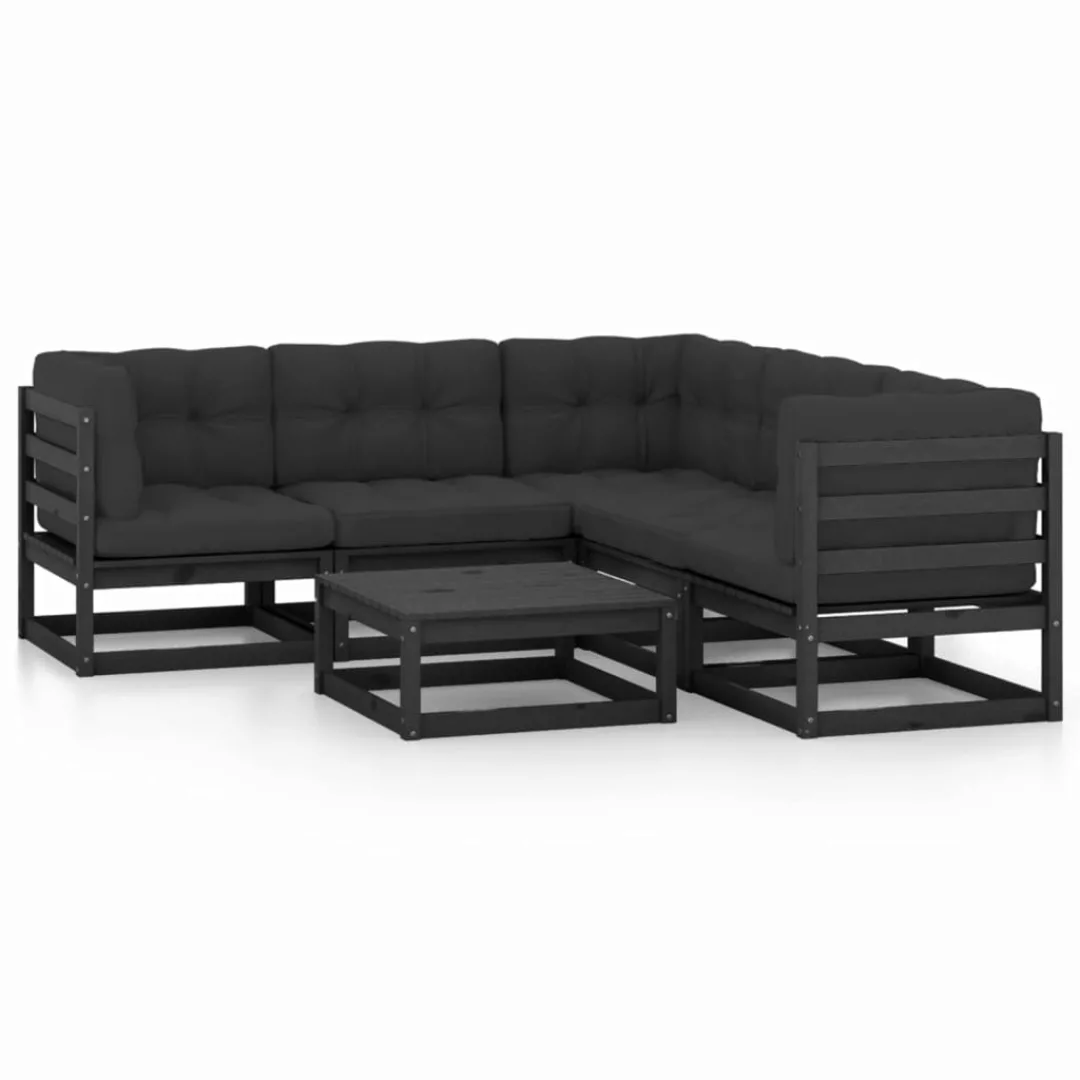 6-tlg. Garten-lounge-set Mit Kissen Kiefer Massivholz günstig online kaufen