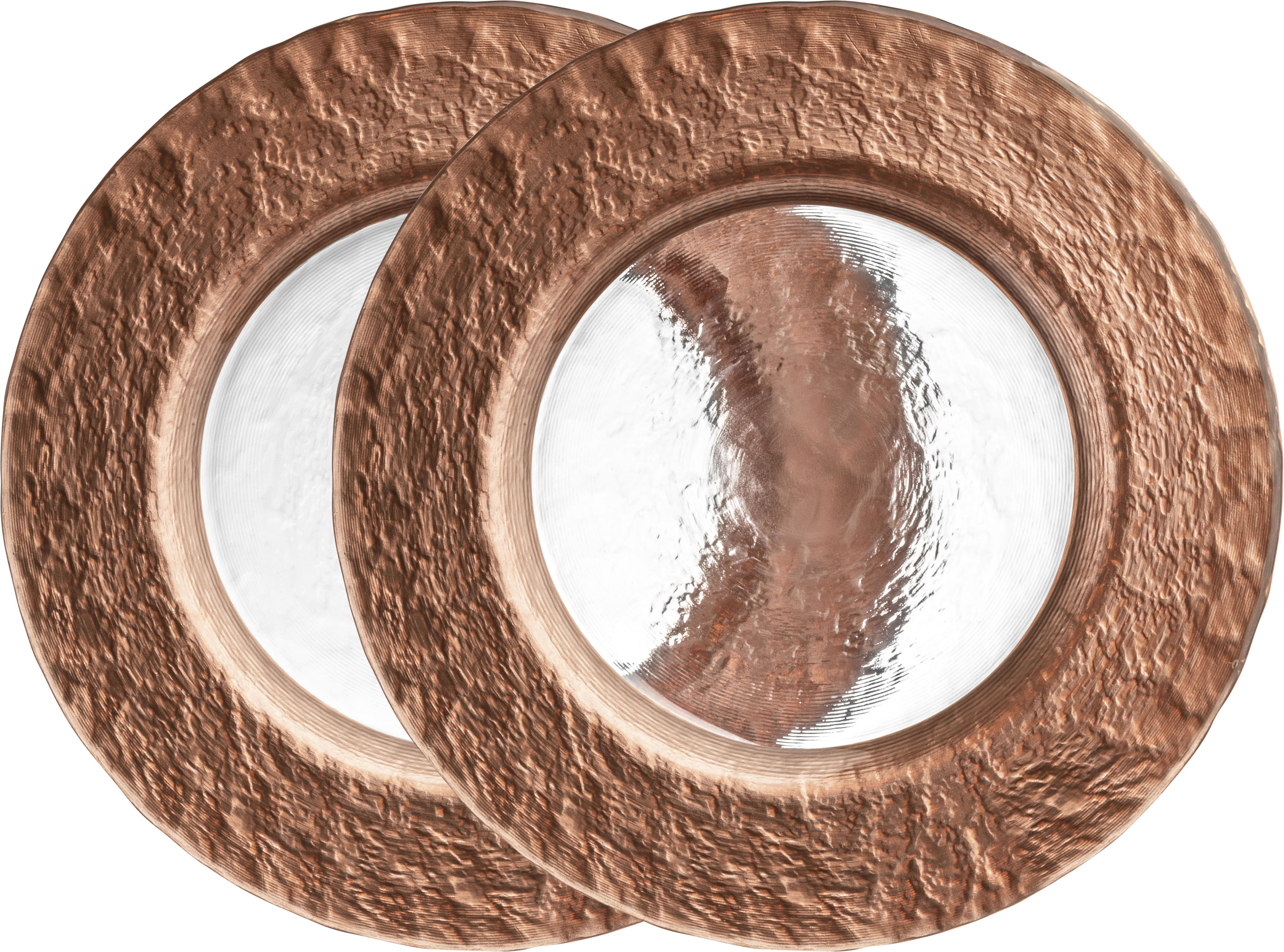 Eisch Germany Teller »KAYA COPPER«, (Set, 2 St.), Veredelung im Kupfer-Look günstig online kaufen