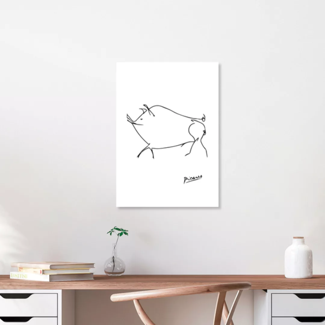 Poster / Leinwandbild - Picasso Schwein günstig online kaufen