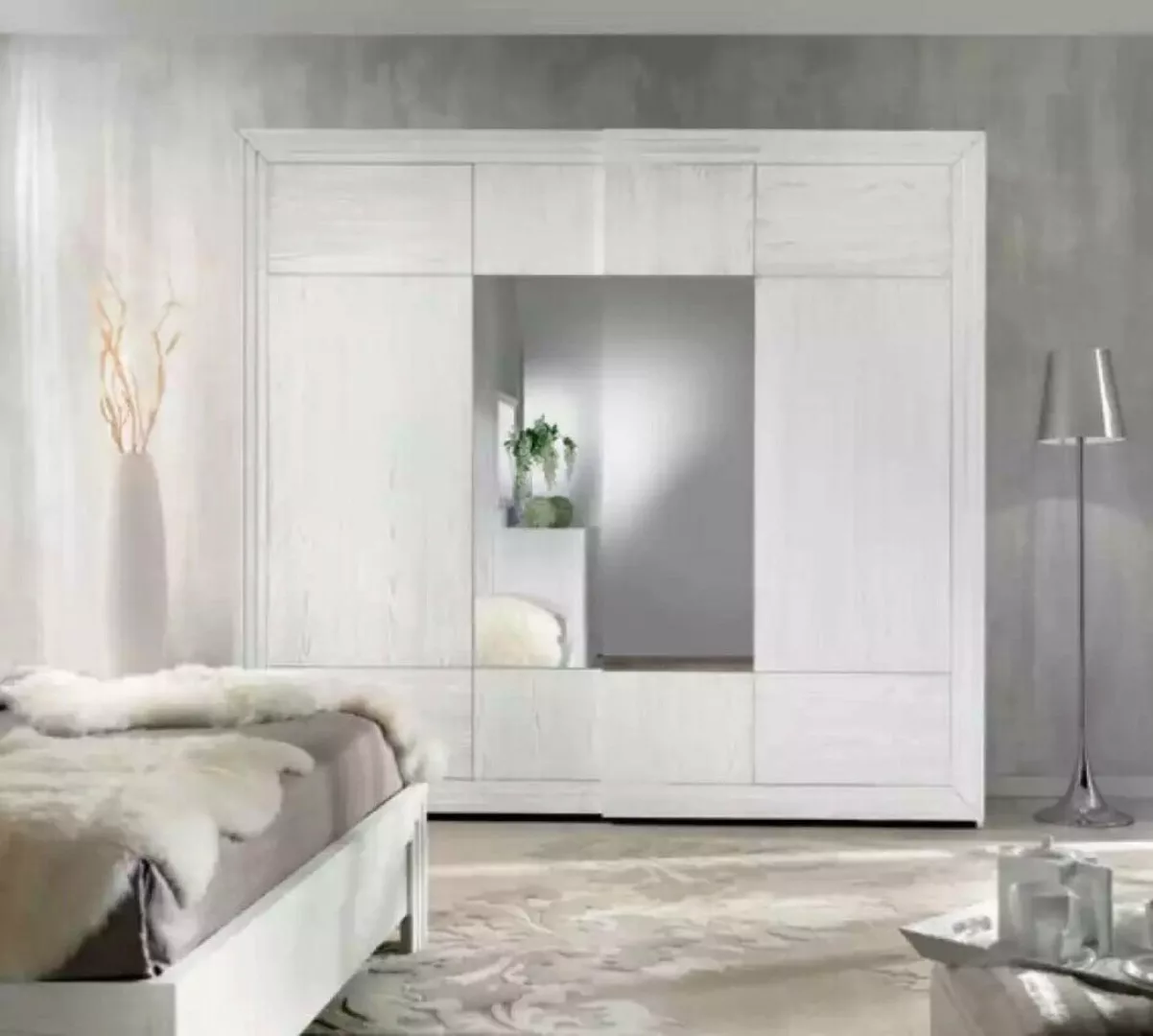 JVmoebel Kleiderschrank Weiß Kleiderschrank Holz Schlafzimmer Design Modern günstig online kaufen