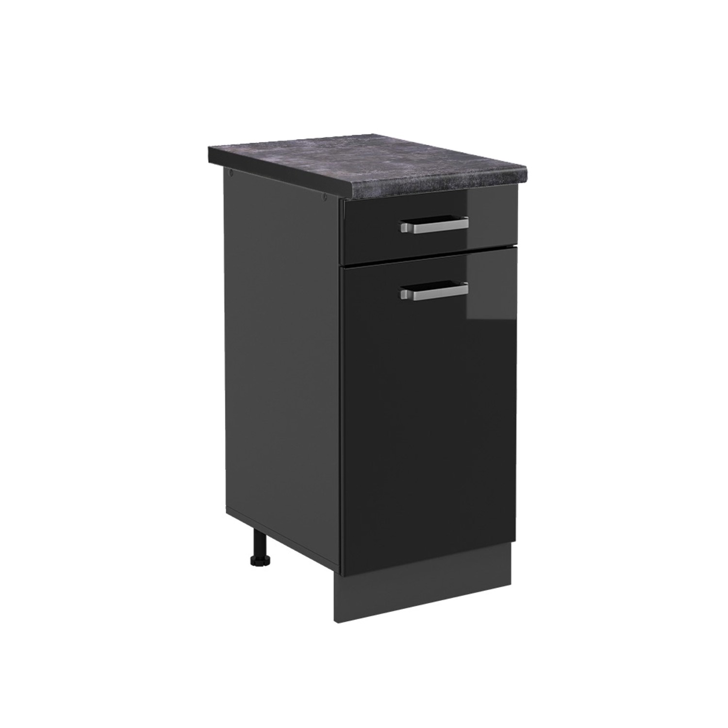 Vicco Unterschrank R-Line, Schwarz Hochglanz/Anthrazit, 40 günstig online kaufen