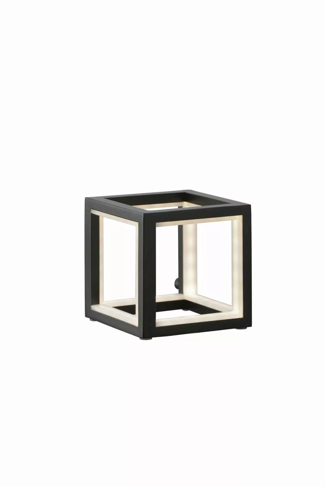 LED Tischleuchte "Delux" 12x12 cm Schwarz günstig online kaufen