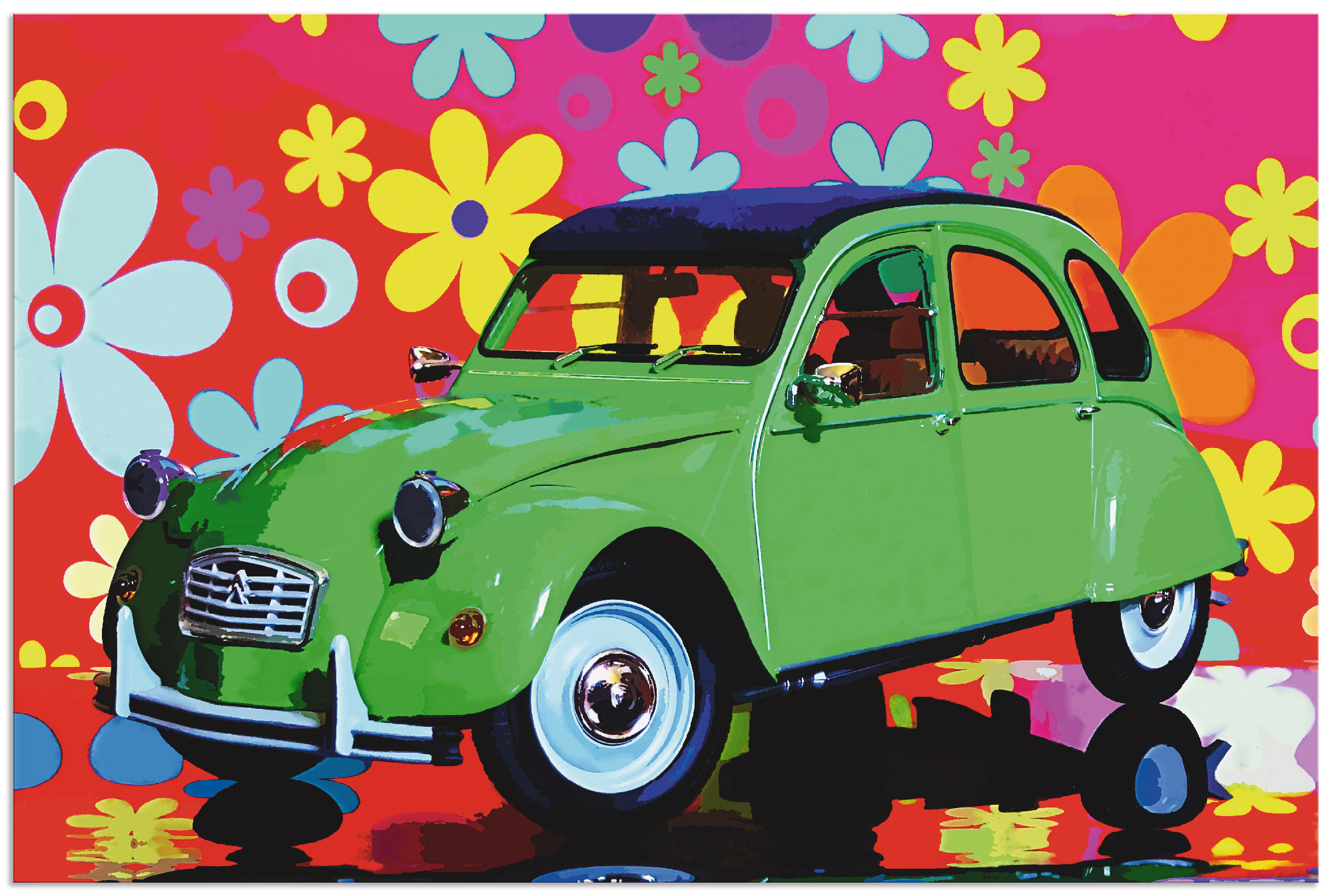 Artland Wandbild »CitroÃ«n 2CV grün«, Auto, (1 St.), als Alubild, Outdoorbi günstig online kaufen