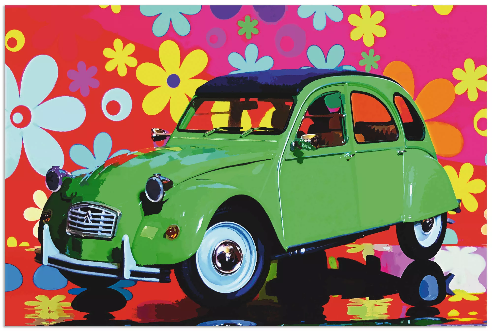 Artland Wandbild "CitroÃ"n 2CV grün", Auto, (1 St.), als Alubild, Outdoorbi günstig online kaufen