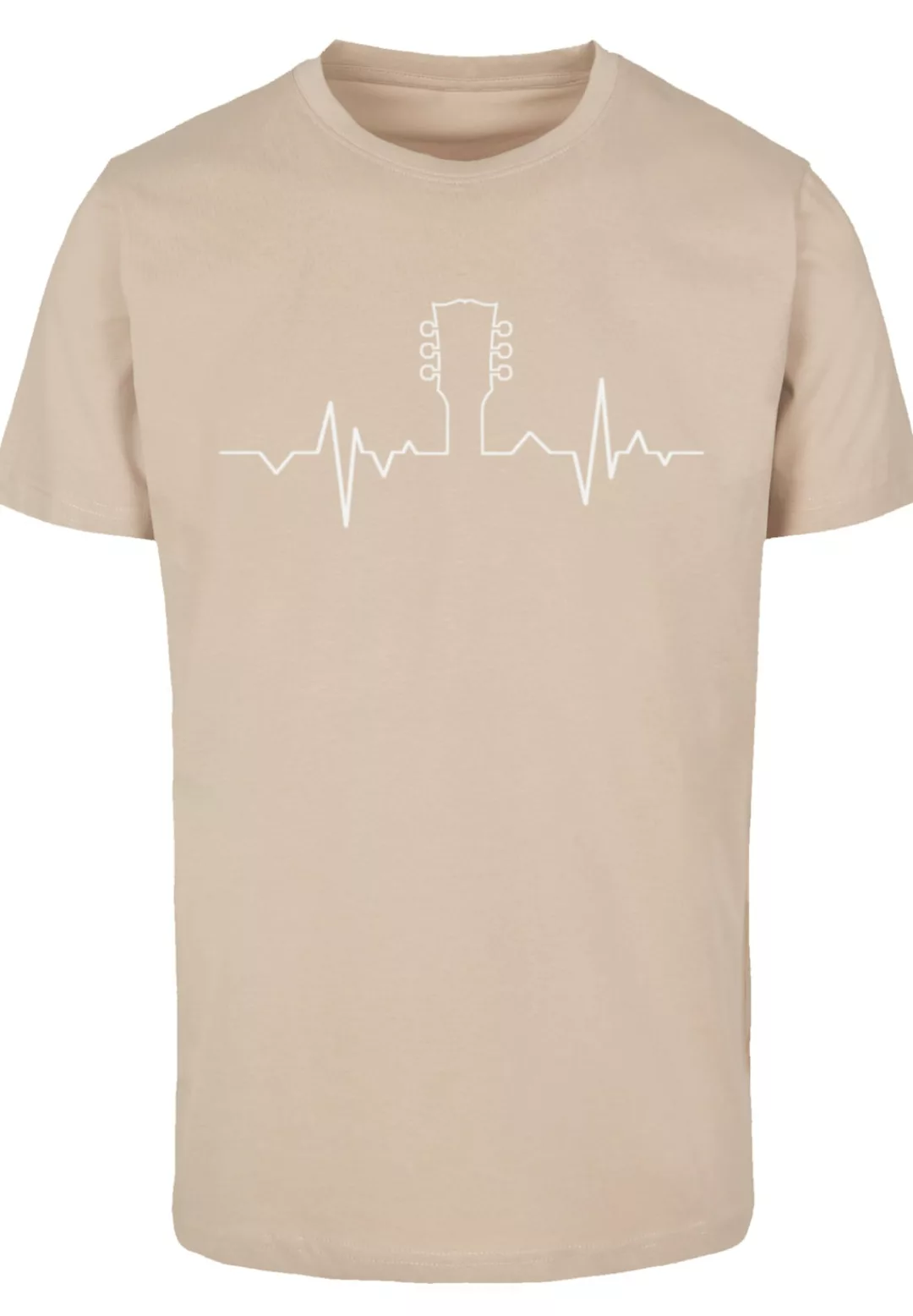 F4NT4STIC T-Shirt "Gitarre Herzschlag design", Premium Qualität günstig online kaufen