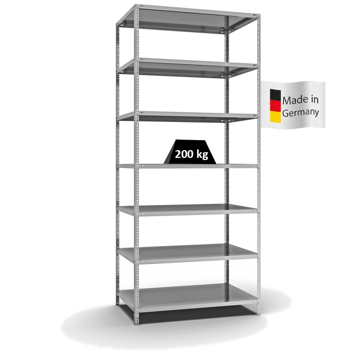 PROREGAL Fachbodenregal Schraubsystem Medium-Duty Grundregal HxBxT 300 x 13 günstig online kaufen