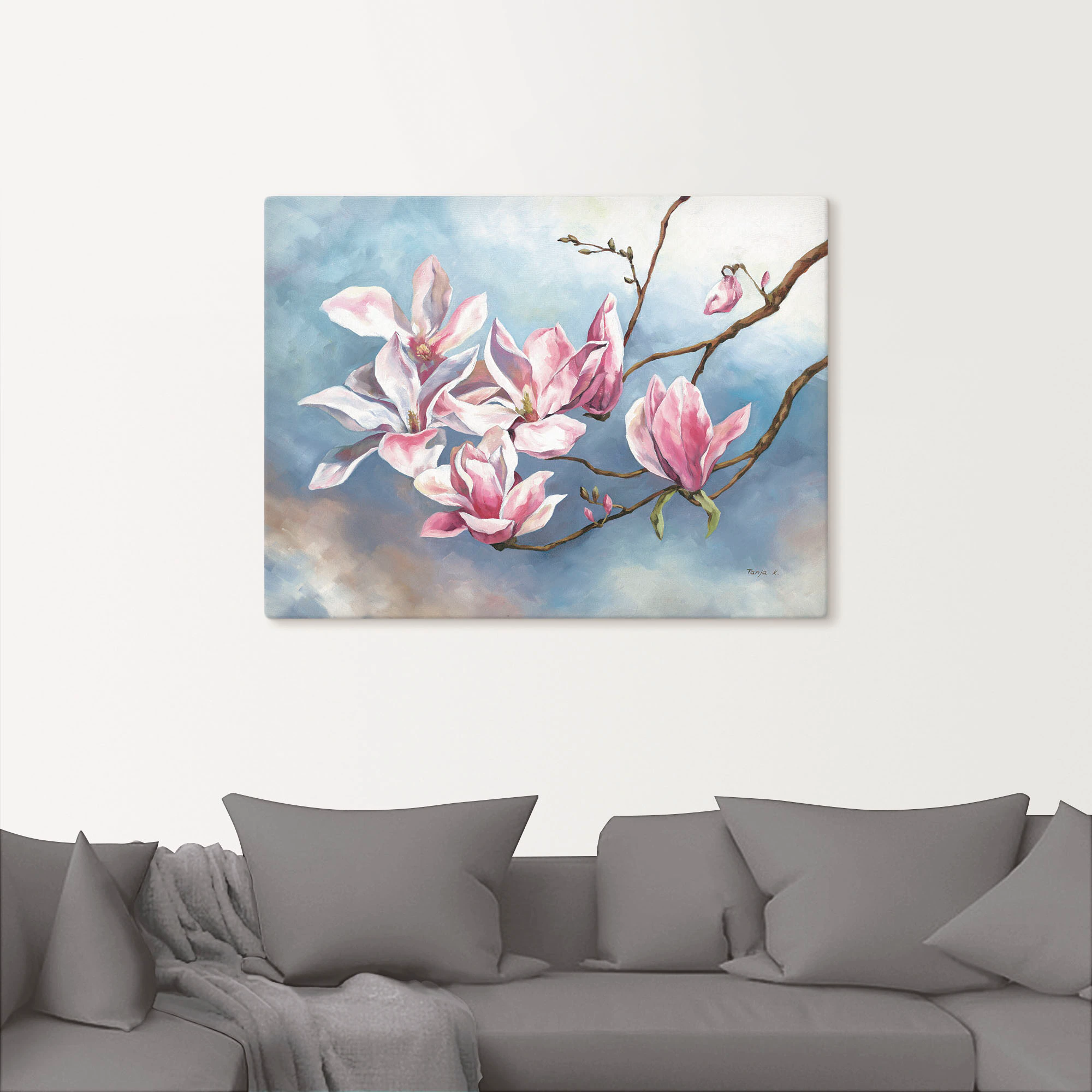 Artland Wandbild »Magnolienzweig«, Blumen, (1 St.), als Alubild, Outdoorbil günstig online kaufen