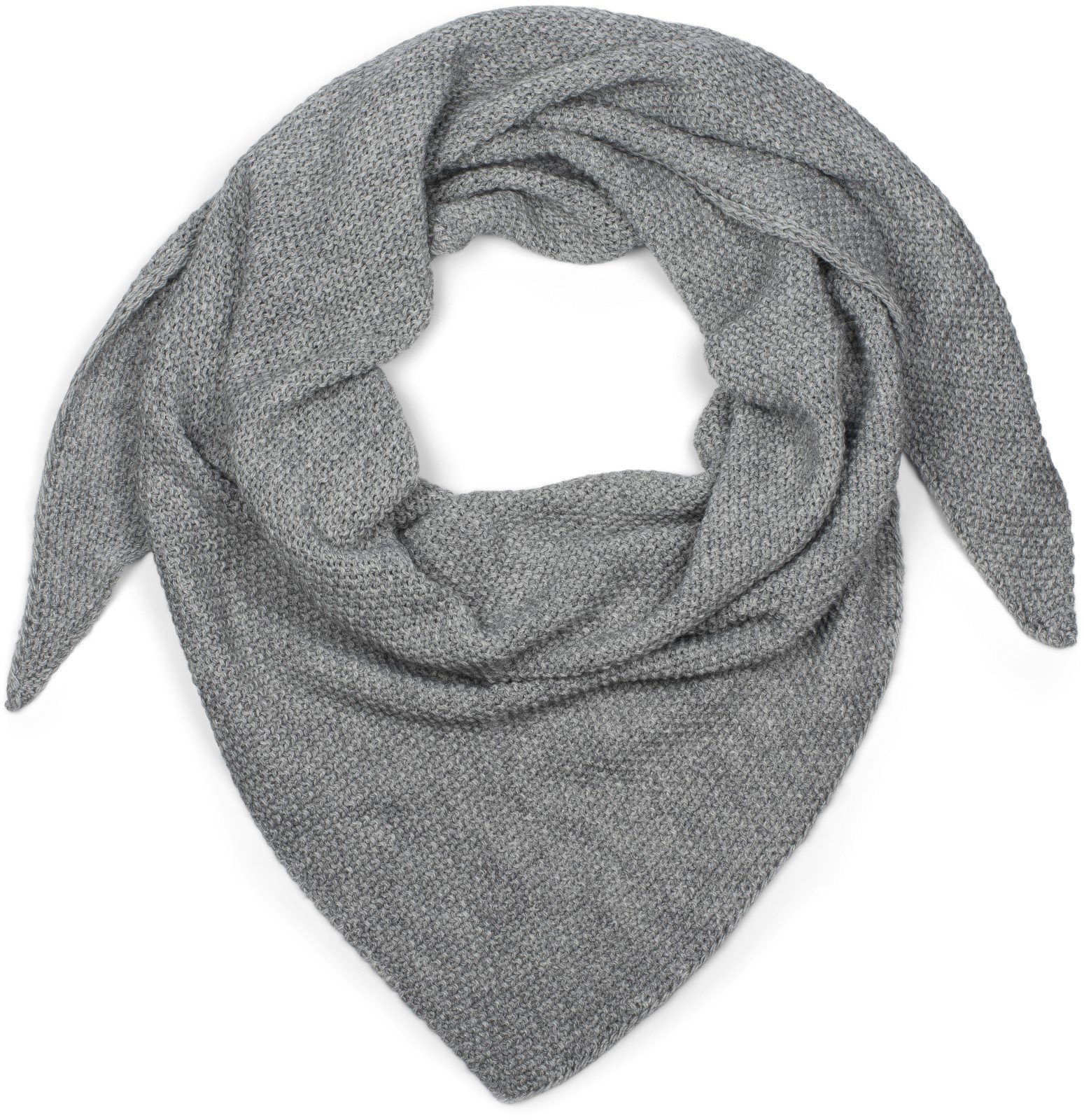 styleBREAKER Dreieckstuch Strick Dreiecktuch Einfarbig, (1-St) günstig online kaufen