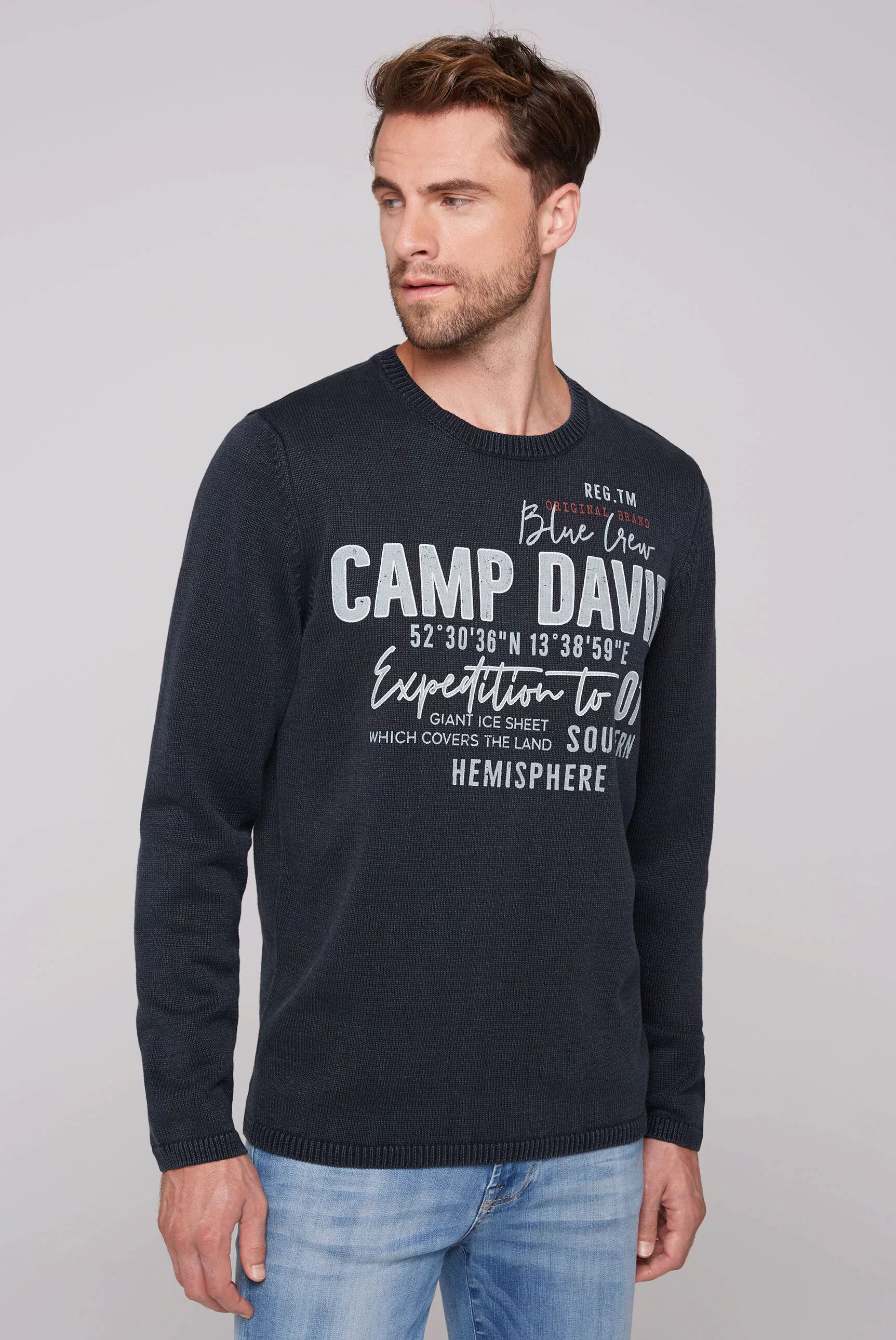 CAMP DAVID Rundhalspullover, aus Baumwolle günstig online kaufen