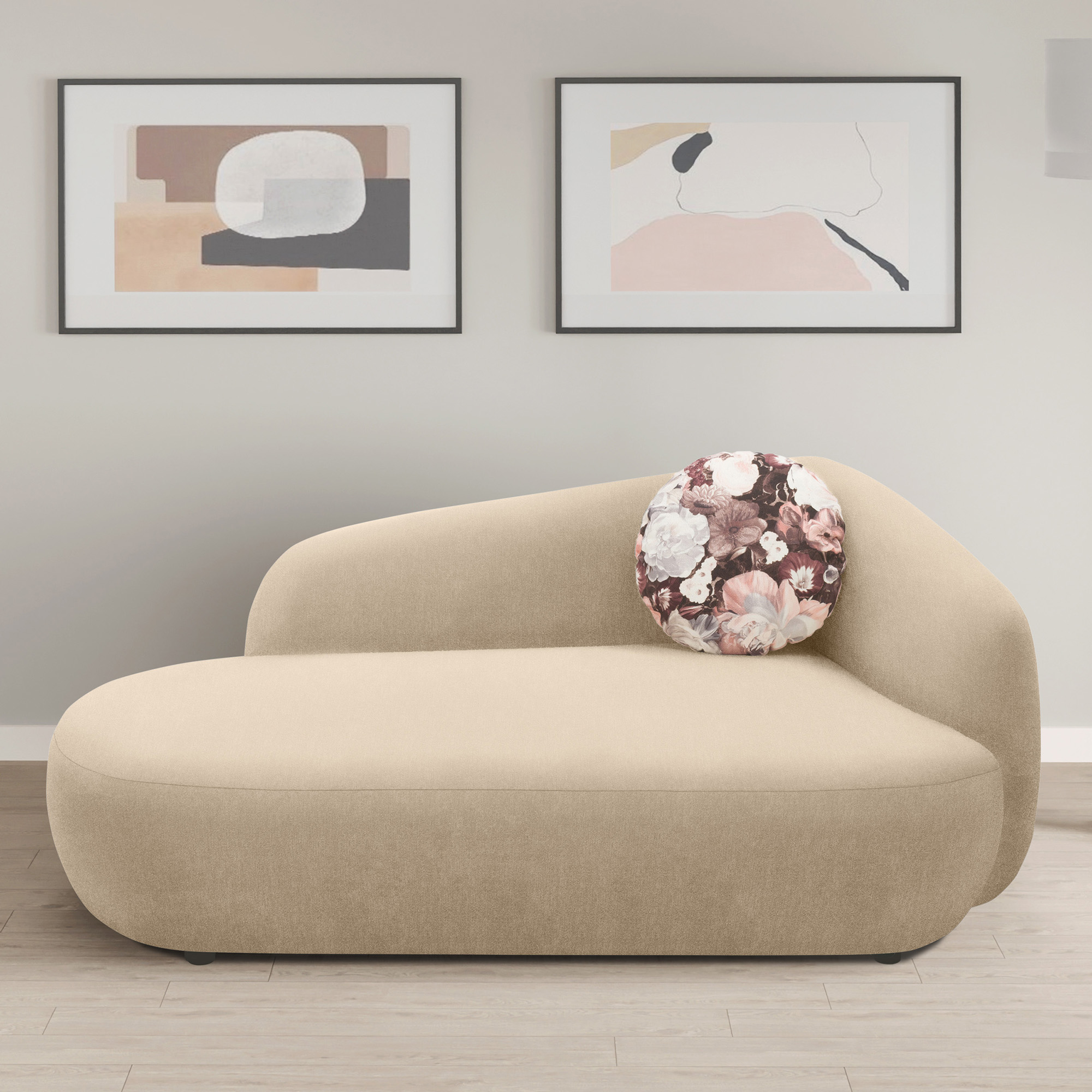 Recamiere 700013, Liege, oval, Füße mit Filzgleitern, Sofa, 183 x 105 x 75 günstig online kaufen