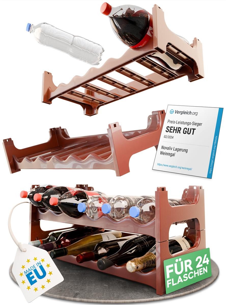 Novaliv Regal -, Spar-Set 4-tlg., Stapelbar,platzsparend, günstig online kaufen