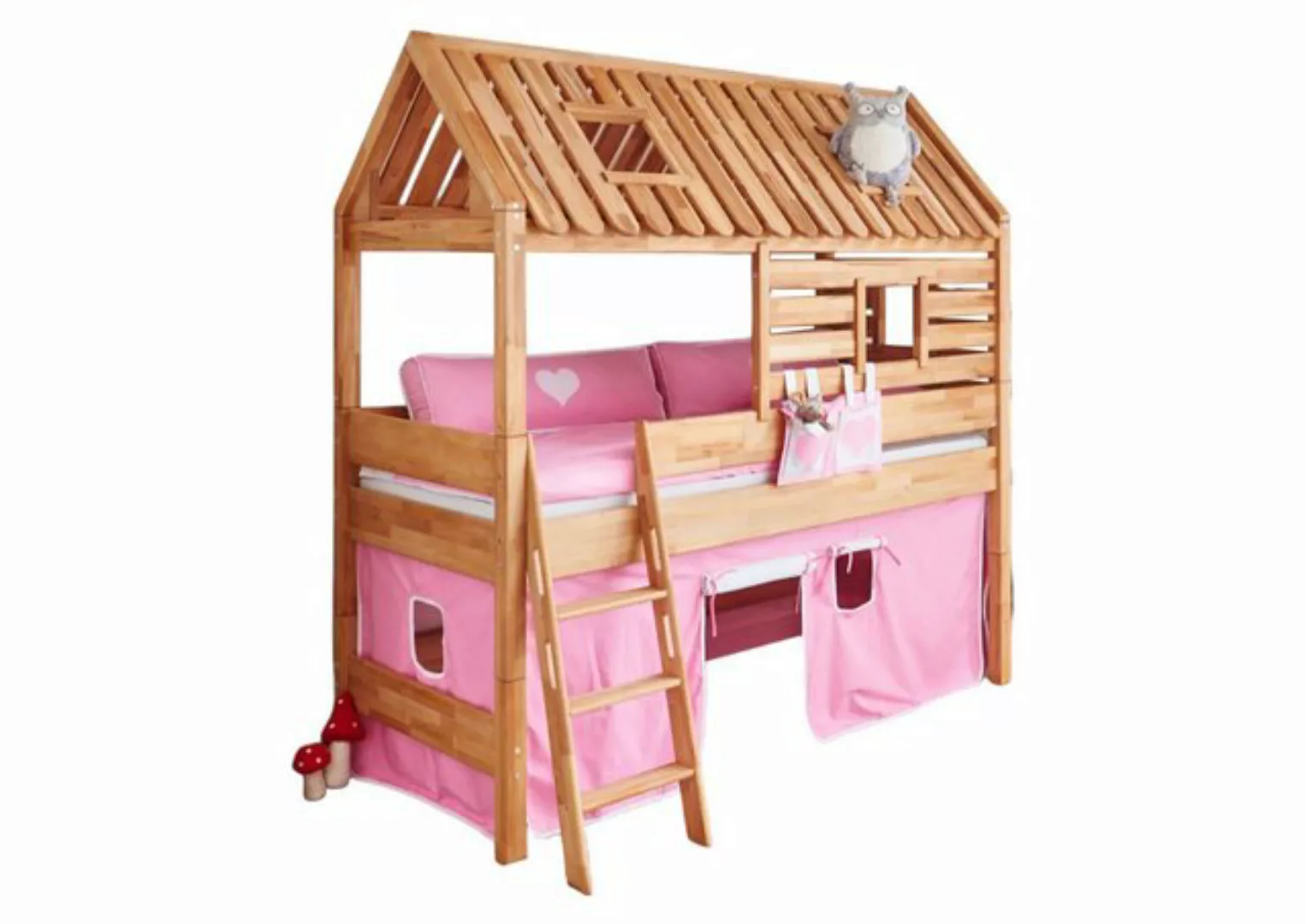 58 aufm Kessel Bettgestell Spielbett Ghislaine 208x127x222 Hochbett Massivh günstig online kaufen