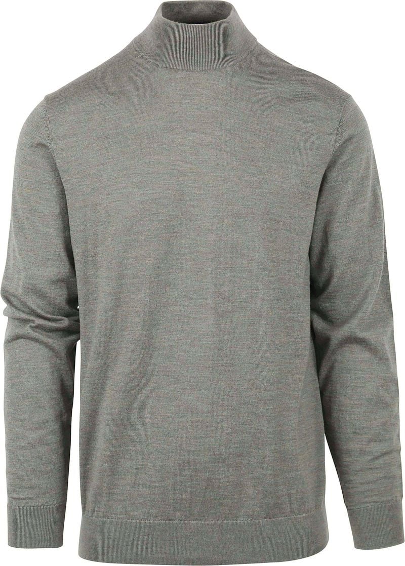 Profuomo Turtleneck Merino Pullover Grün - Größe XXL günstig online kaufen