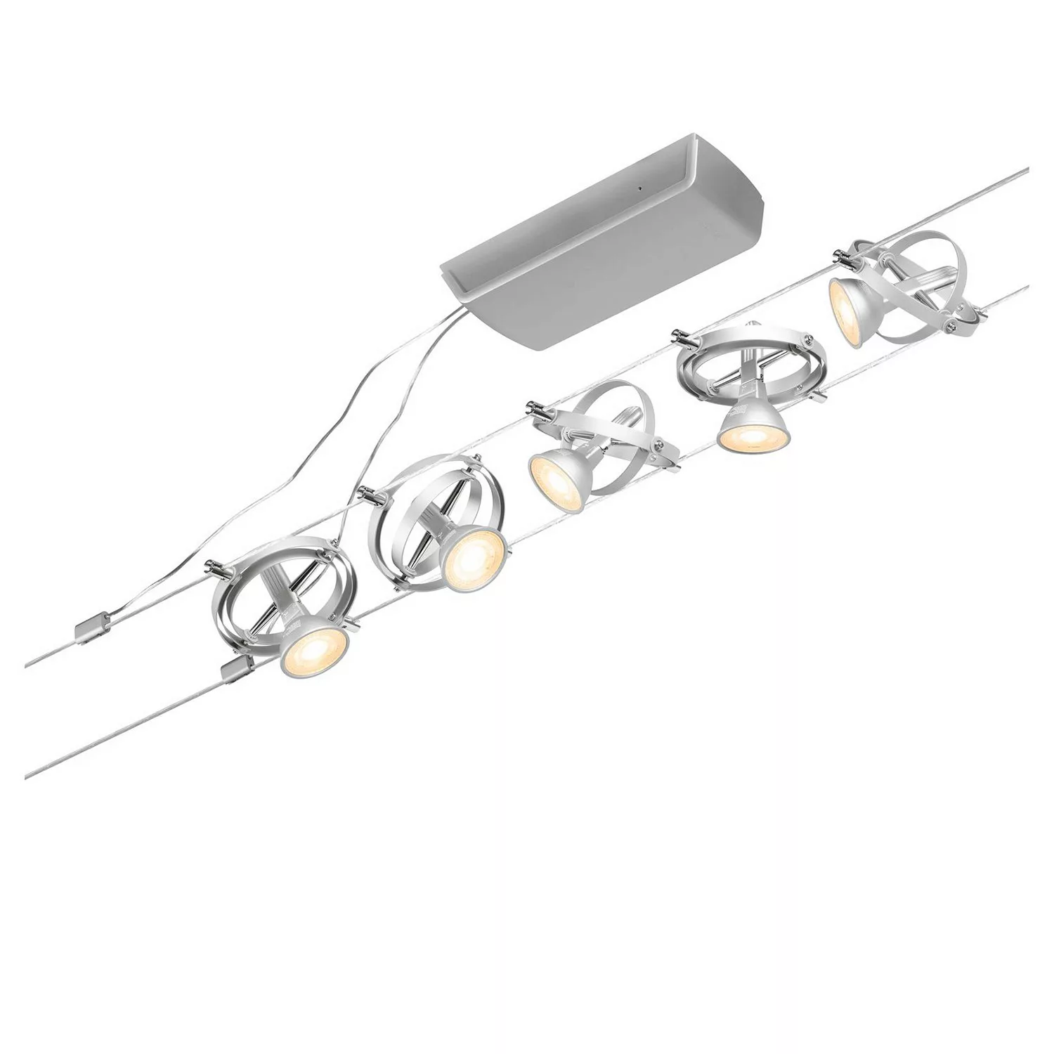 Paulmann Wire Cardan Seilsystem, 5-fl., 5 m chrom günstig online kaufen
