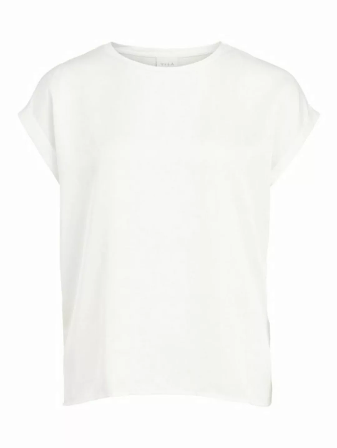 Vila T-Shirt Satin Blusen T-Shirt Kurzarm Basic Top Glänzend VIELLETTE 4599 günstig online kaufen