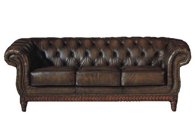 Salottini Chesterfield-Sofa 3er Sofa Chesterfield 3-Sitzer Couch London Led günstig online kaufen