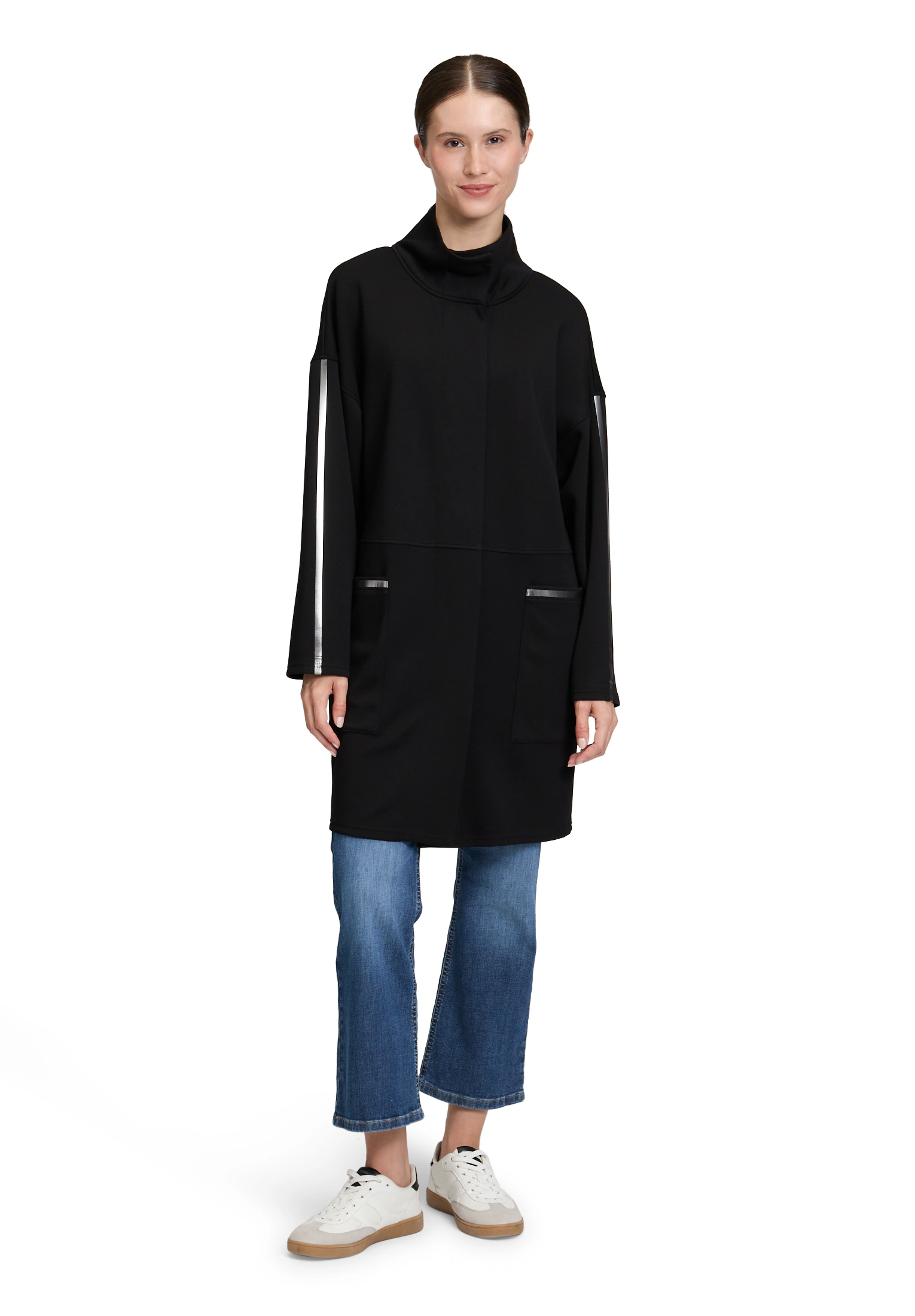 Betty Barclay Jackenblazer "Betty Barclay Damen Sweatmantel mit Stehkragen" günstig online kaufen