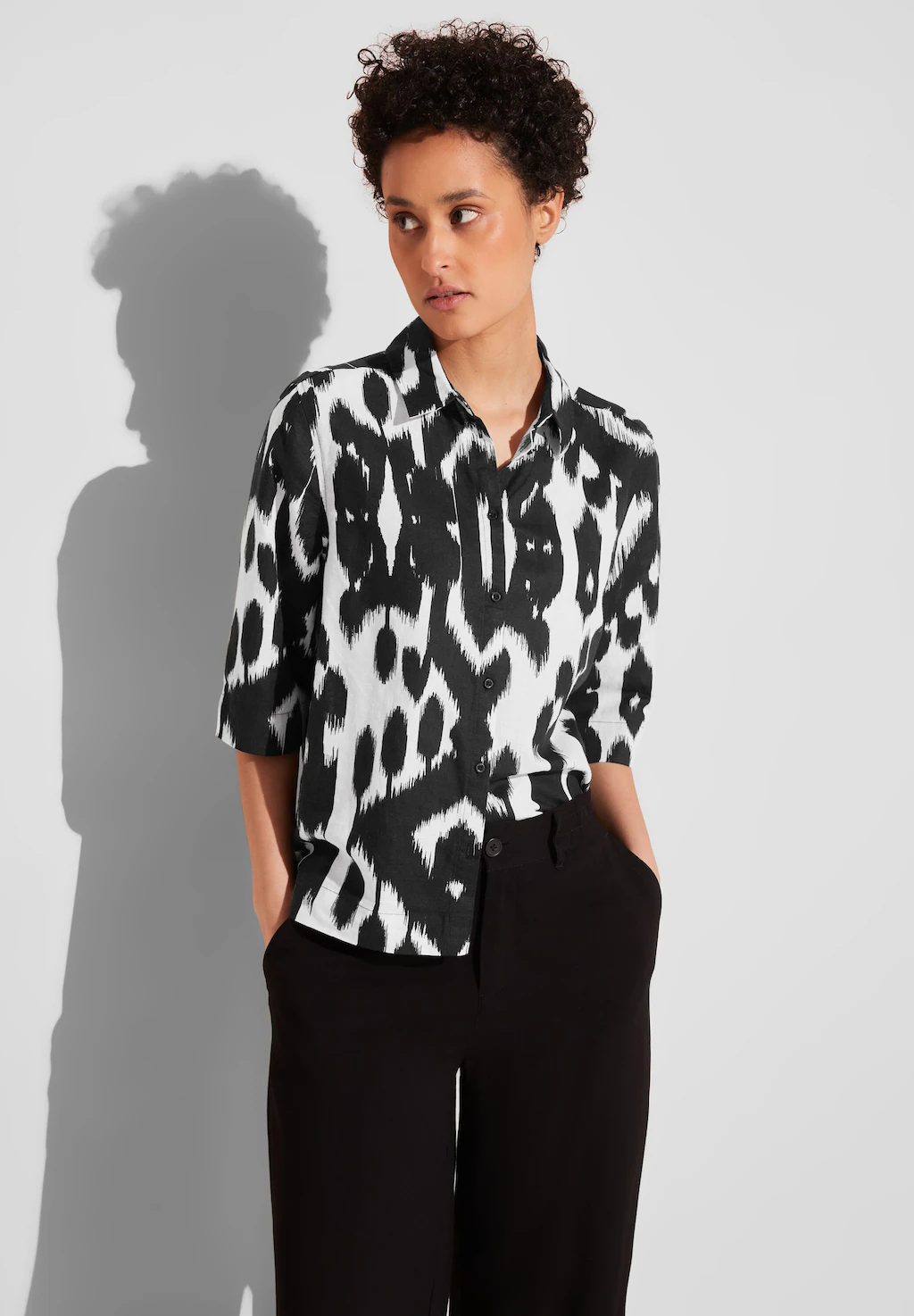 STREET ONE Hemdbluse, mit All-Over Print günstig online kaufen