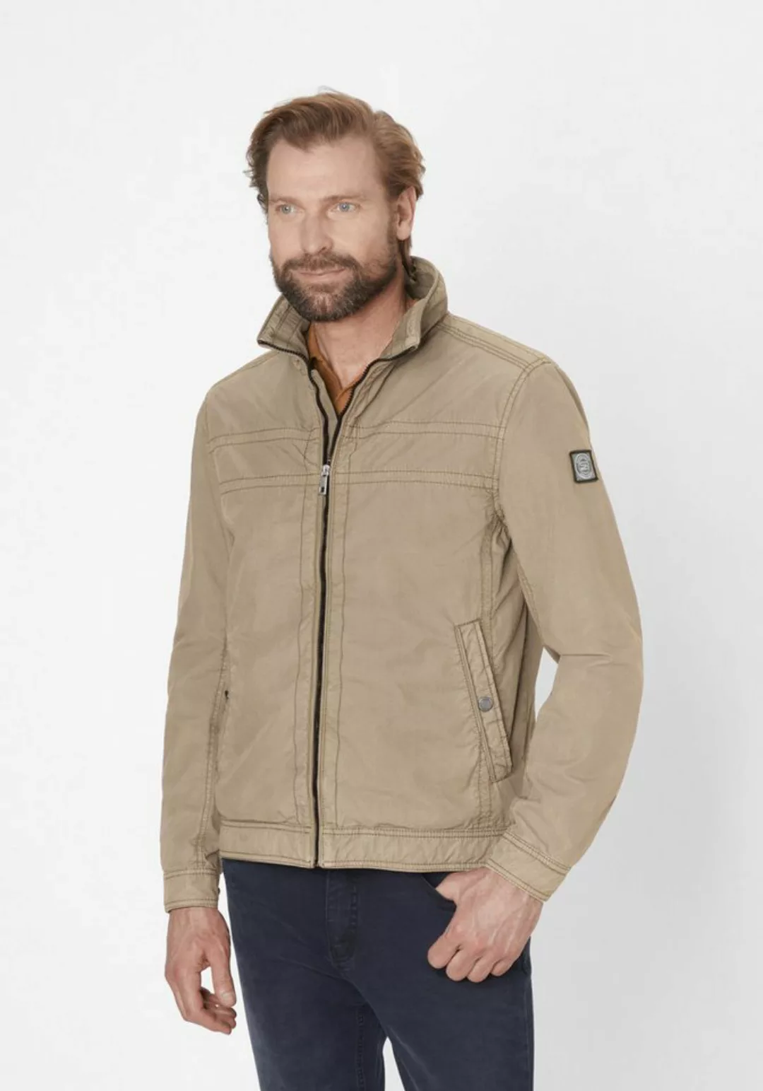 S4 Jackets Blouson MIAMI UP leichte Modern Fit Jacke aus reiner Baumwolle günstig online kaufen