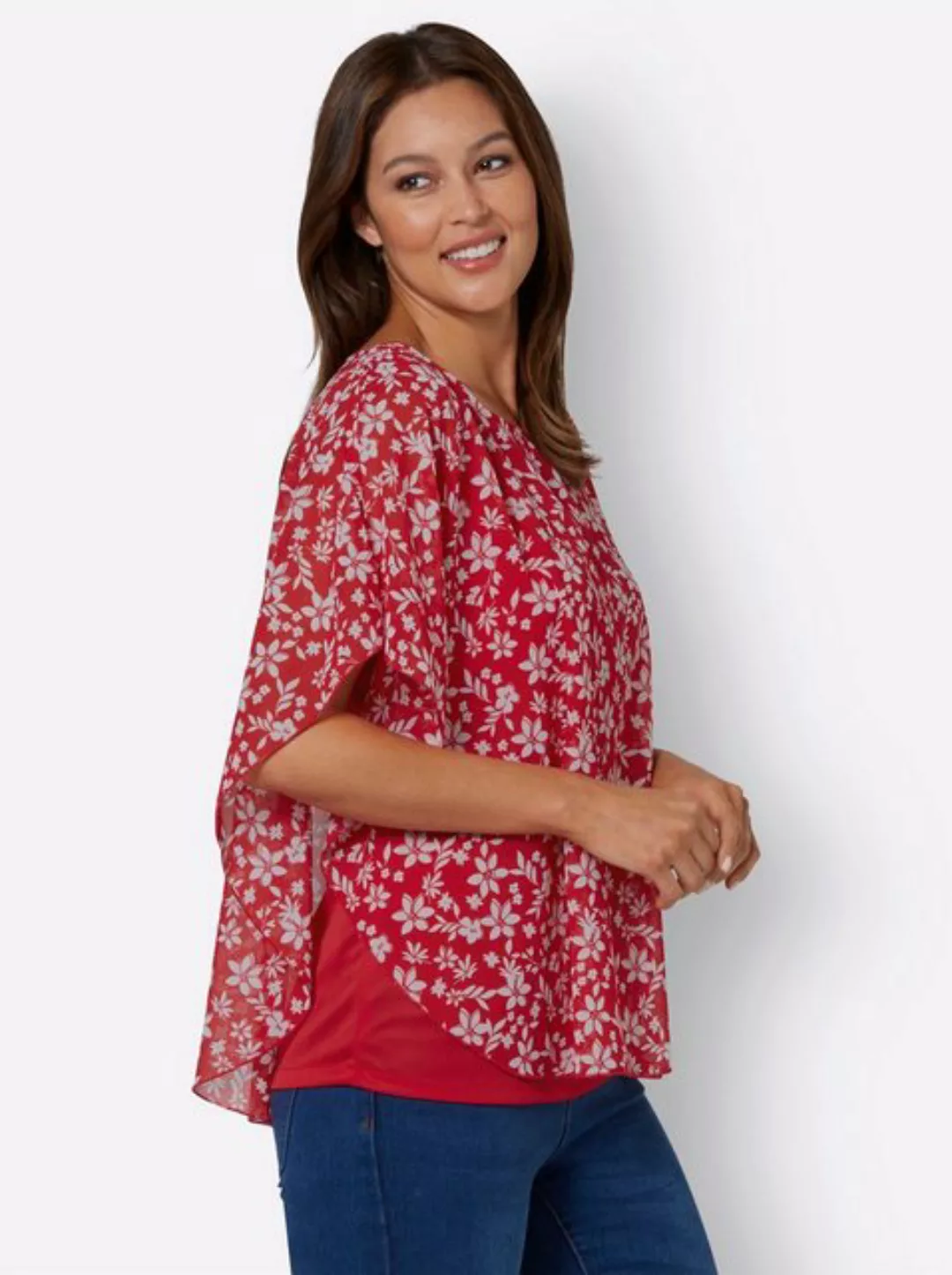 Sieh an! Klassische Bluse Georgettebluse günstig online kaufen