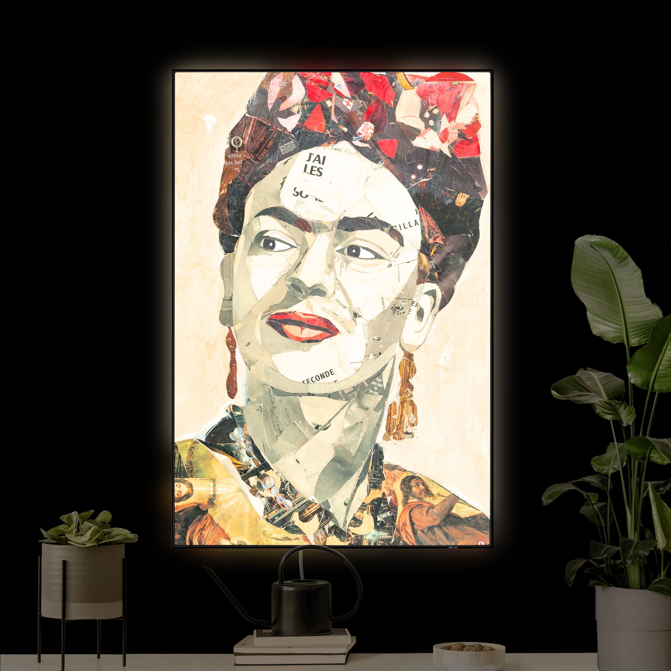 LED-Wechselbild Frida Kahlo - Collage No.2 günstig online kaufen