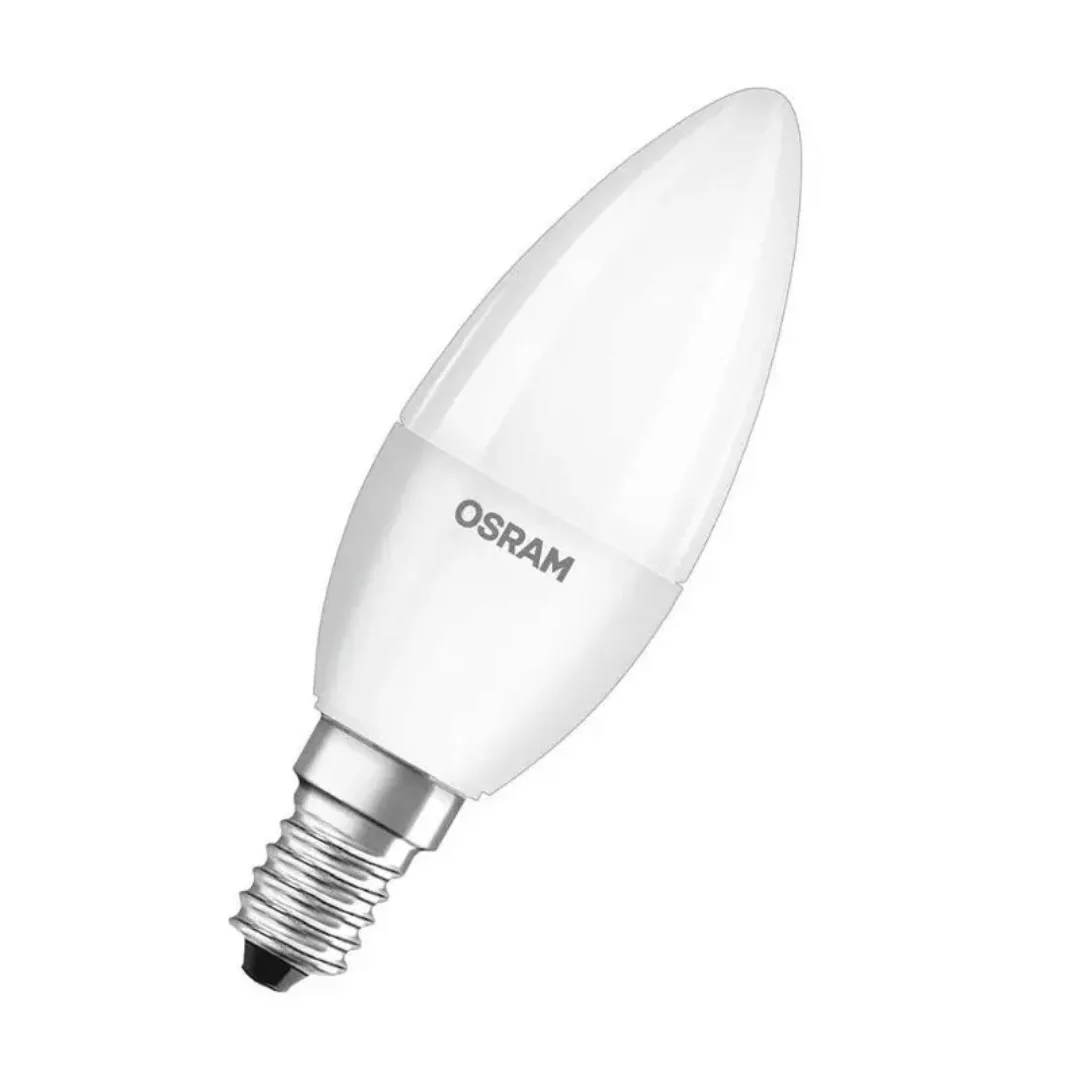 Osram LED Lampe ersetzt 40W E14 Kerze - B35 in Weiß 4,9W 470lm 2700K 4er Pa günstig online kaufen