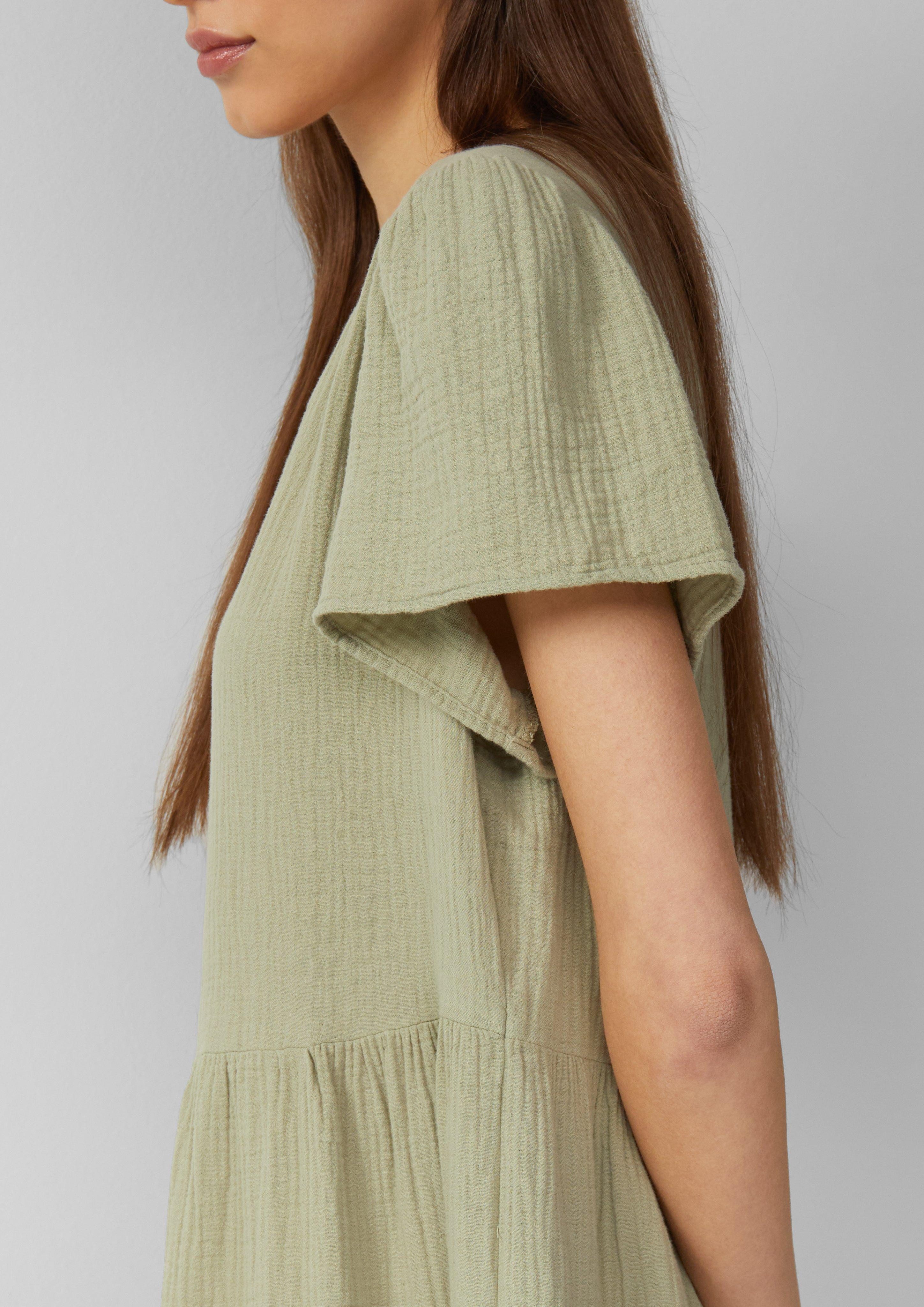 QS Volantkleid Sommerkleid aus reiner Baumwolle, günstig online kaufen