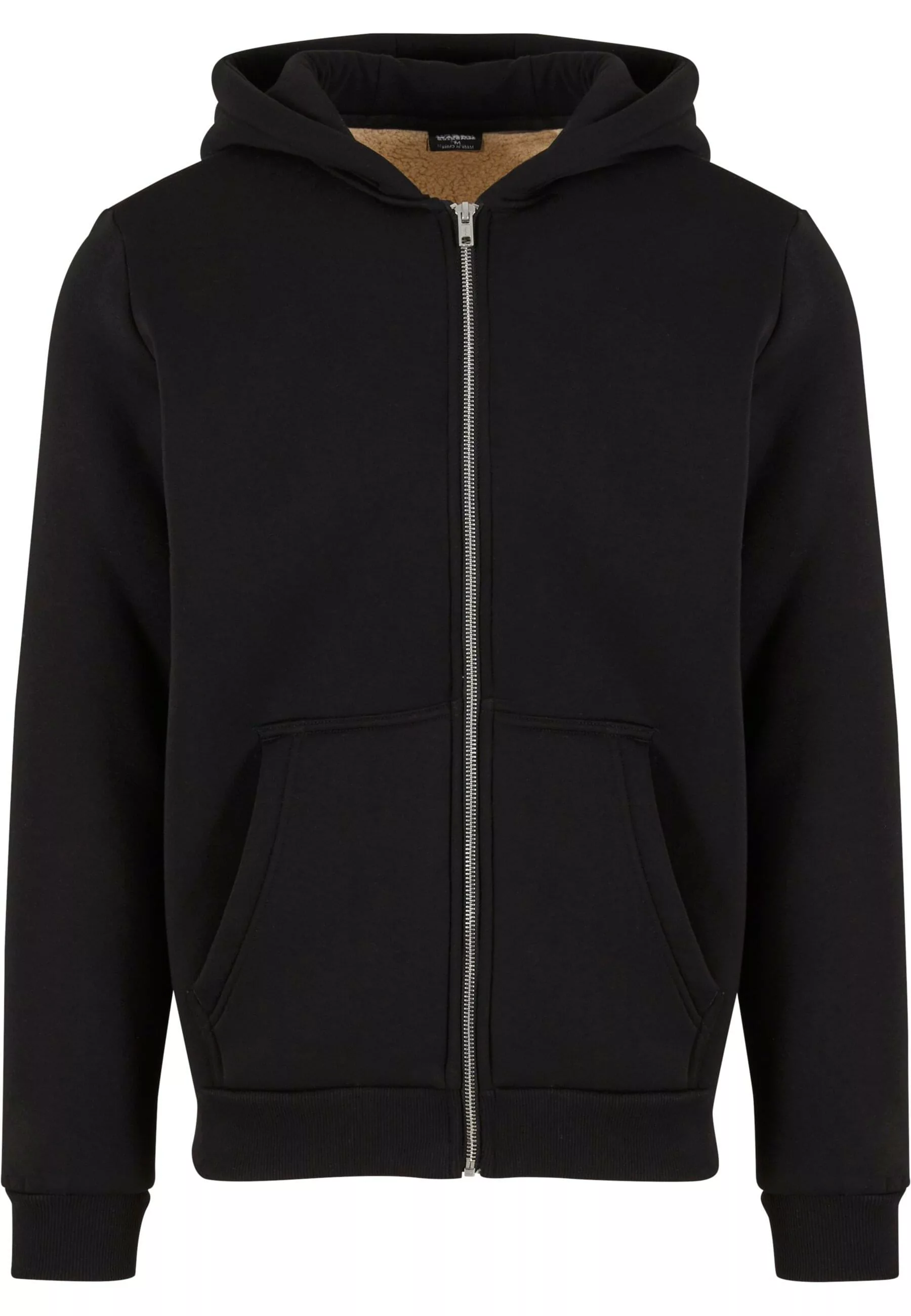 URBAN CLASSICS Sweatjacke "Urban Classics Bonded Sherpa Zip Hoody" günstig online kaufen