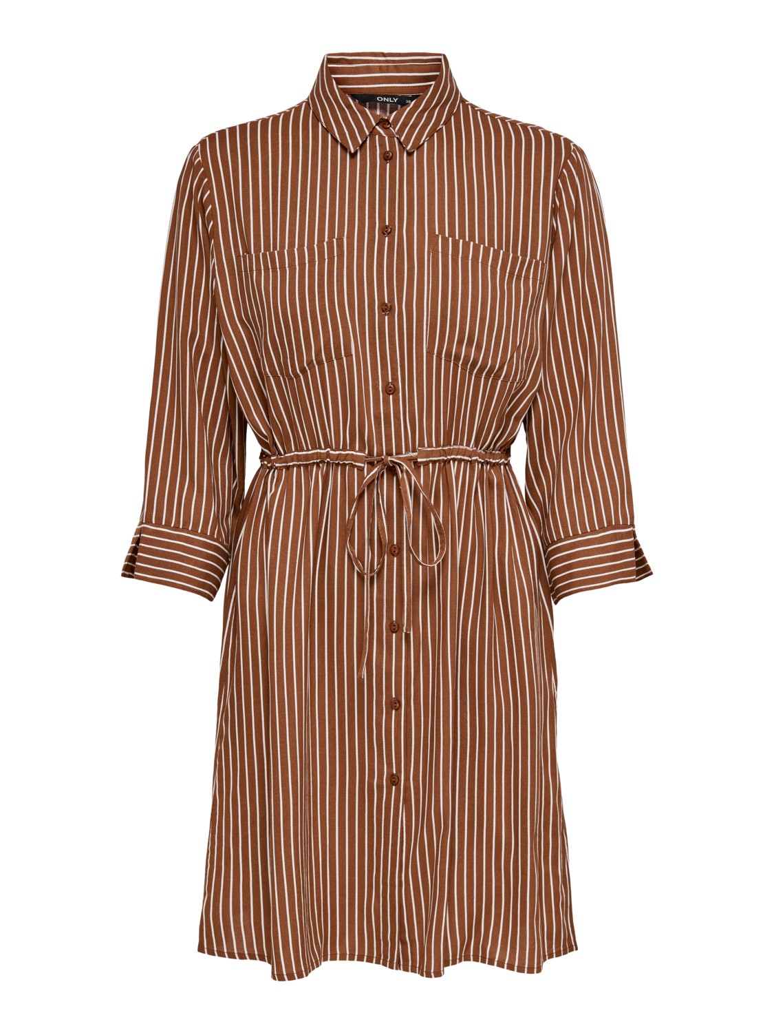 Only Tamari Kurzes Kleid 42 Tortoise Shell / Stripes Cloud Dancer günstig online kaufen