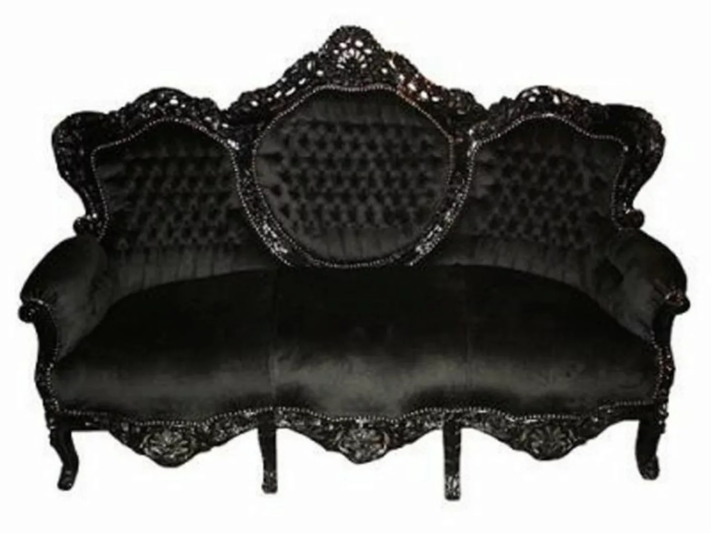 Casa Padrino Loungesofa Baroque Lounge "King" Black günstig online kaufen